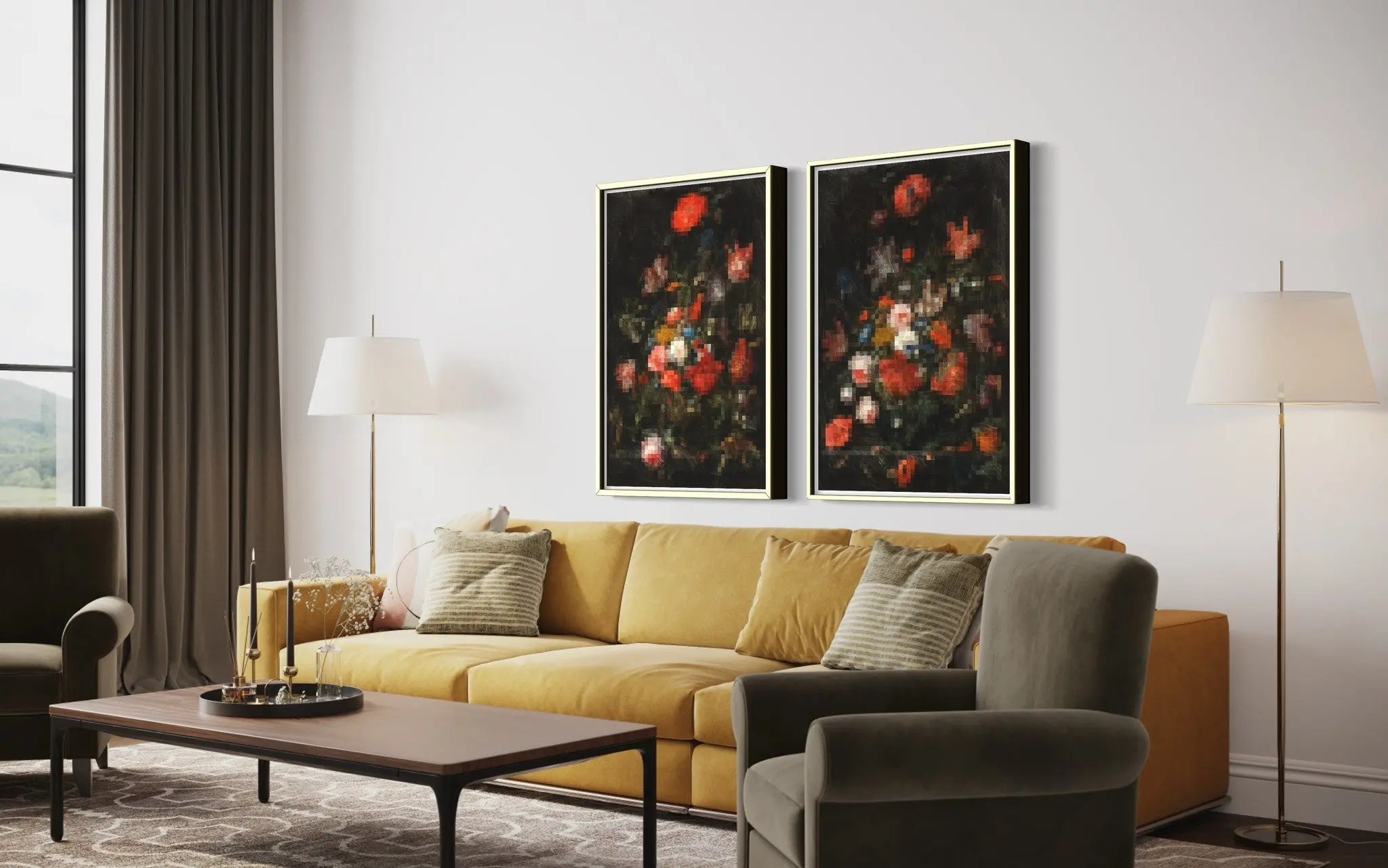 Pixel Mignon 1 by Francesco Alessandrini showcased in a designer room setting