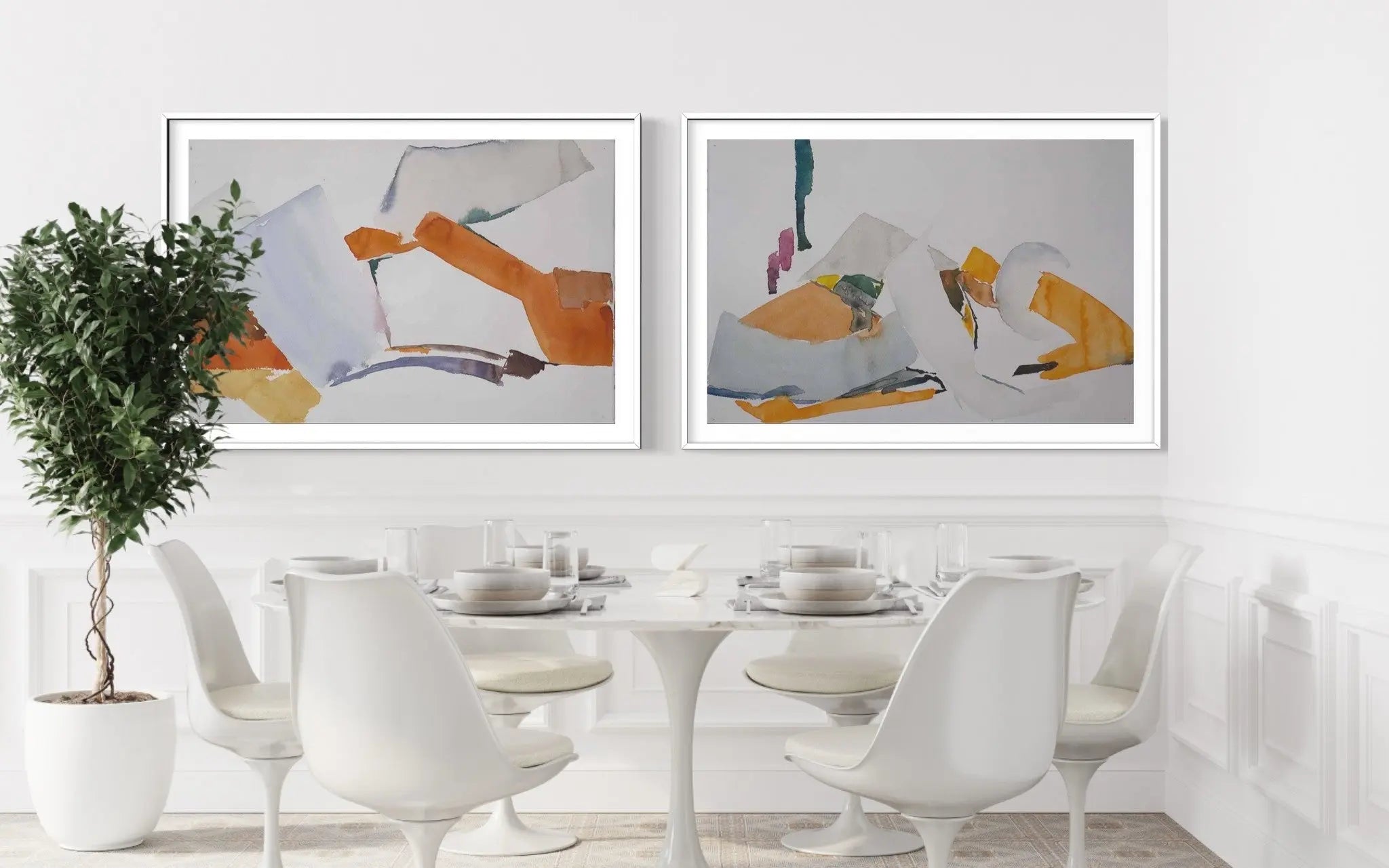 Subliminal I by Encarnacion Portal Rubio showcased in a designer room setting