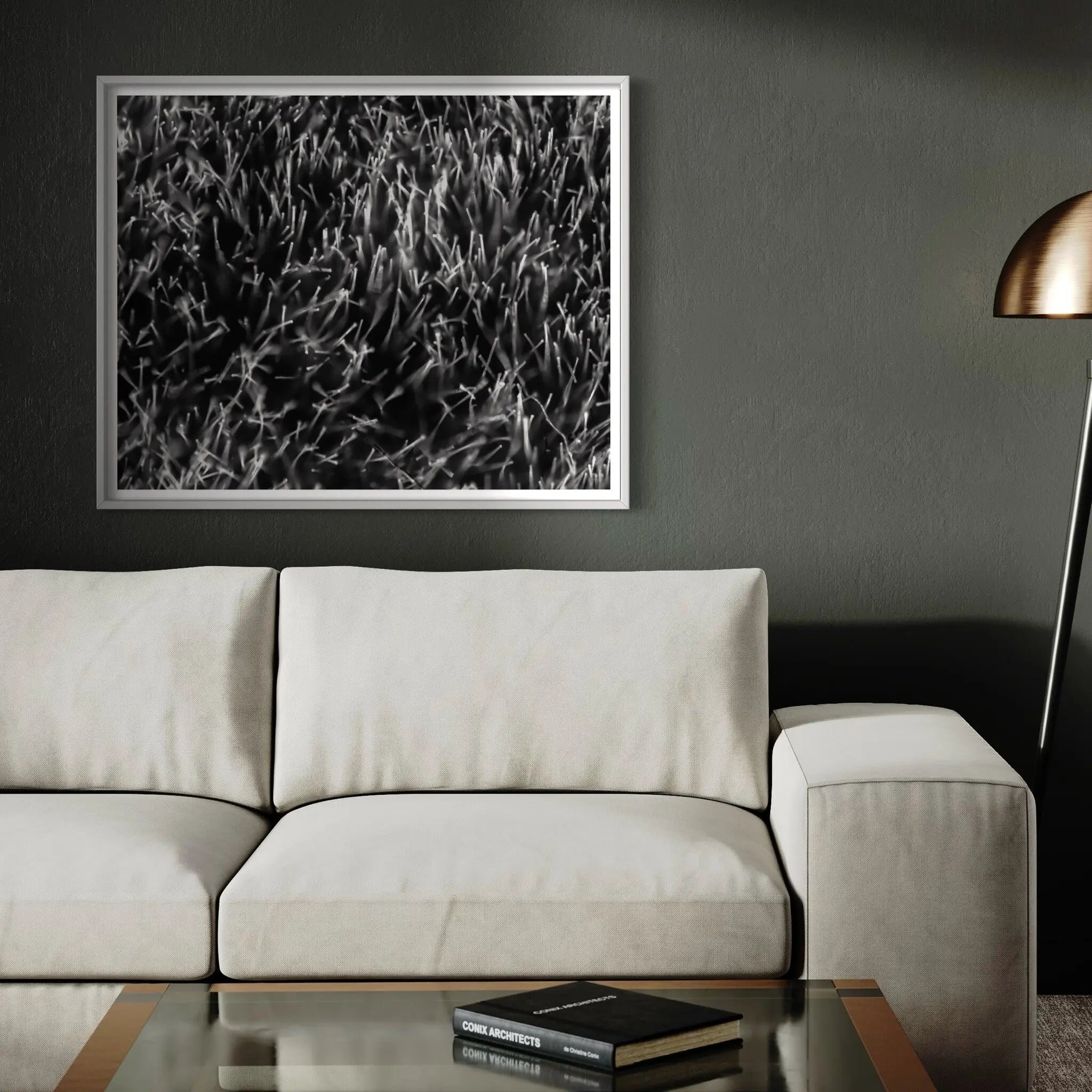 Grass Splendor by David Hoefler featured in an elegant interior space