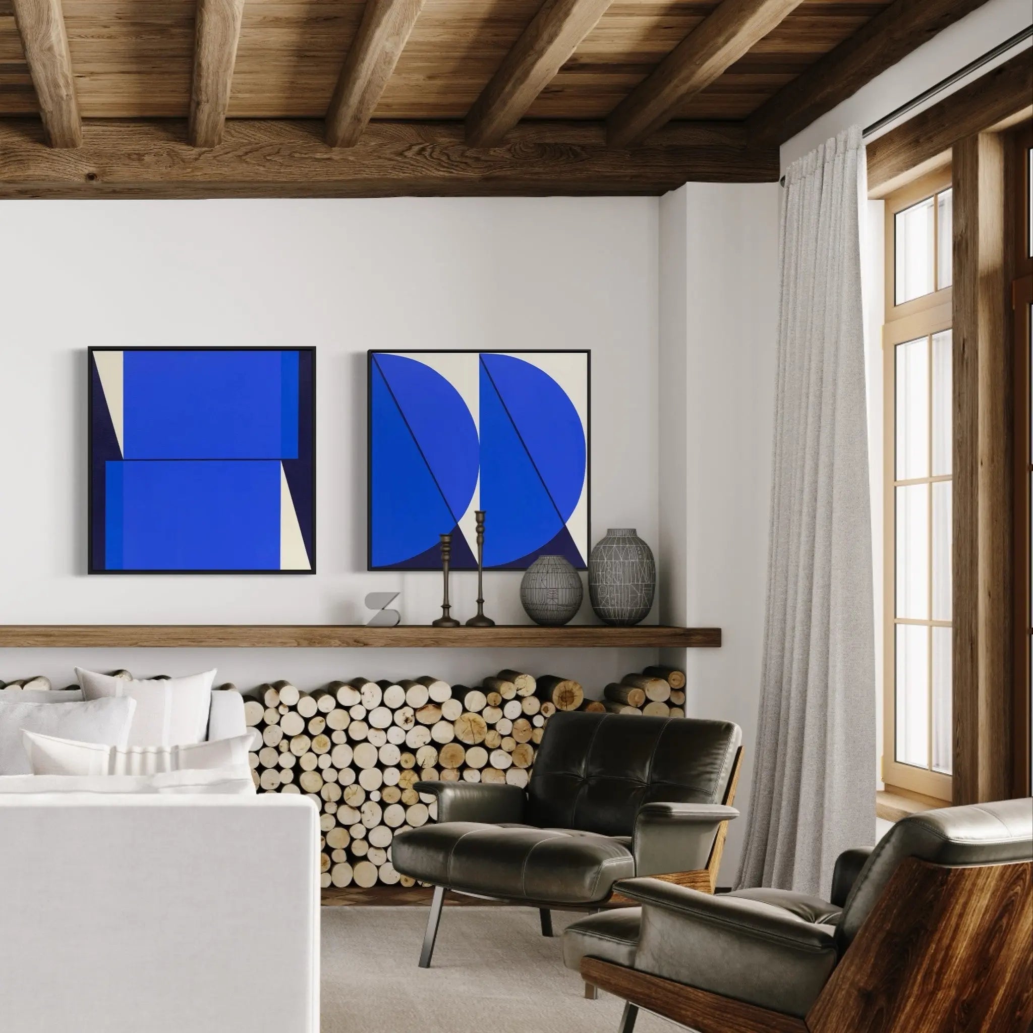 Cuadratura #01 by Rodrigo Martin styled in a contemporary interior setting