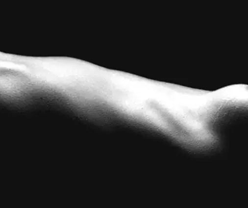 Custom framing detail for Nude in Water, The Picturalist