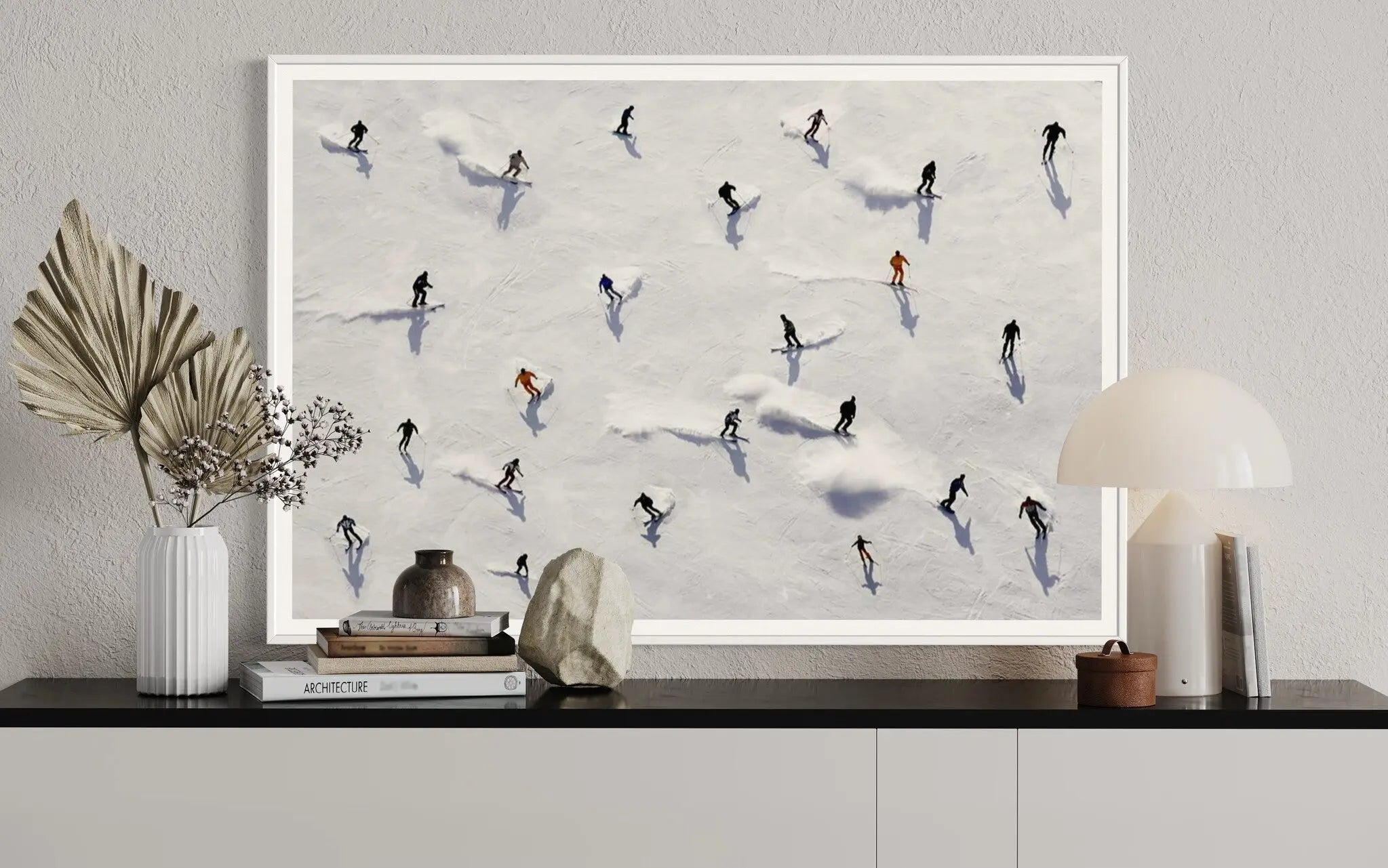 Ski Dancing displayed in a modern living room interior