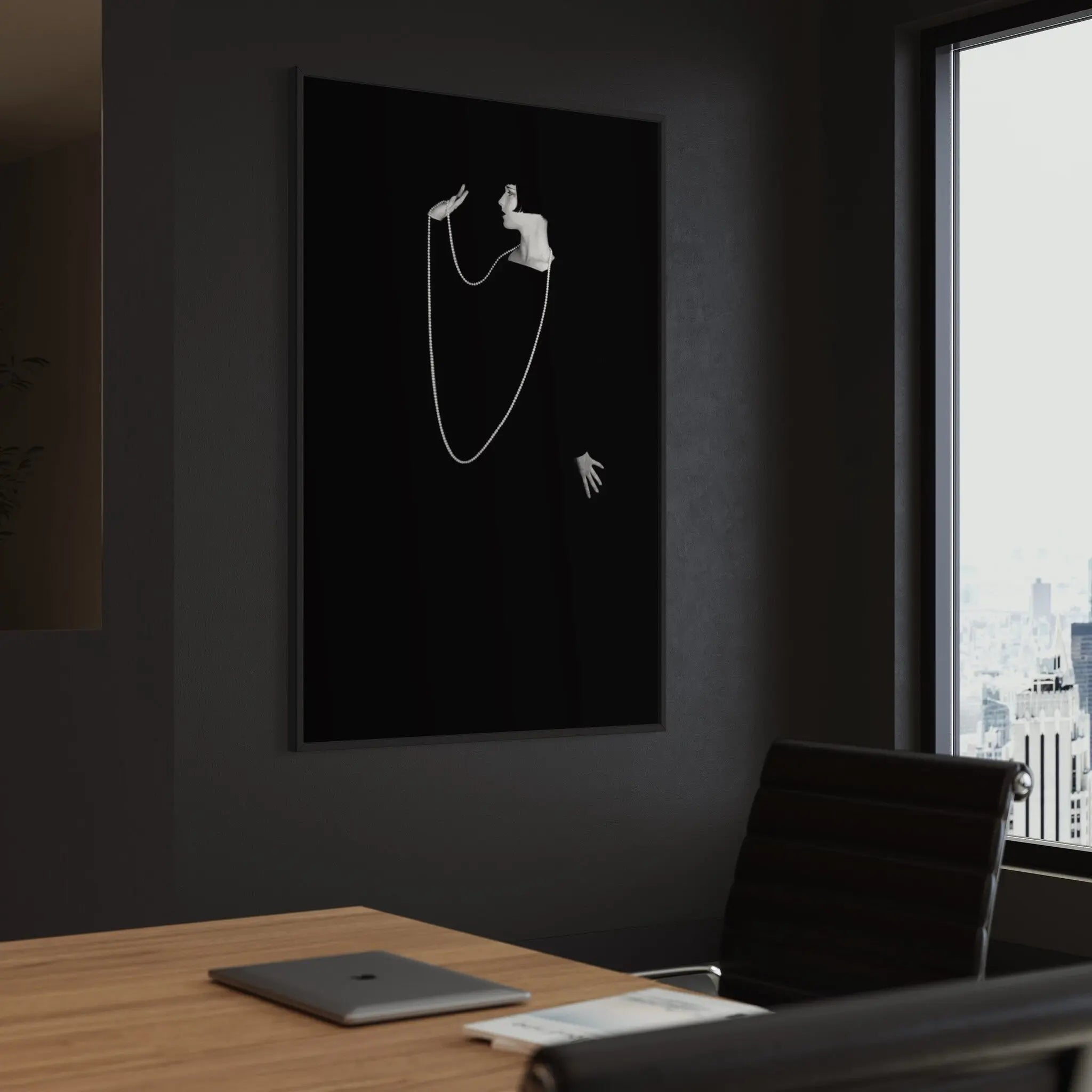 Louise Brooks Portrait by Eugene Robert Richee showcased in a designer room setting