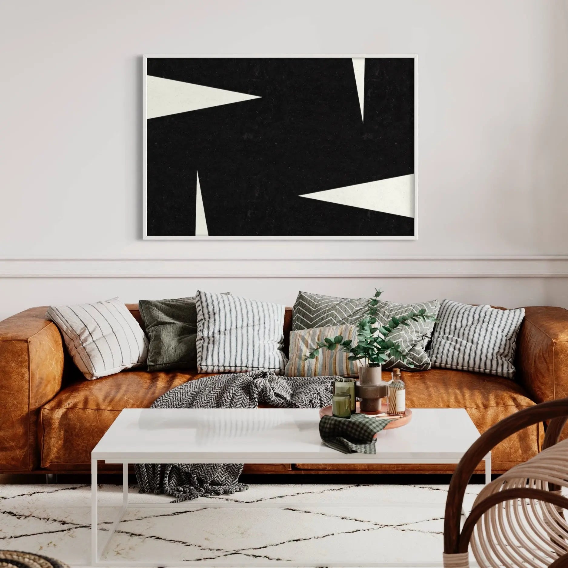 Sigma by Alejandro Franseschini displayed in a modern living room interior