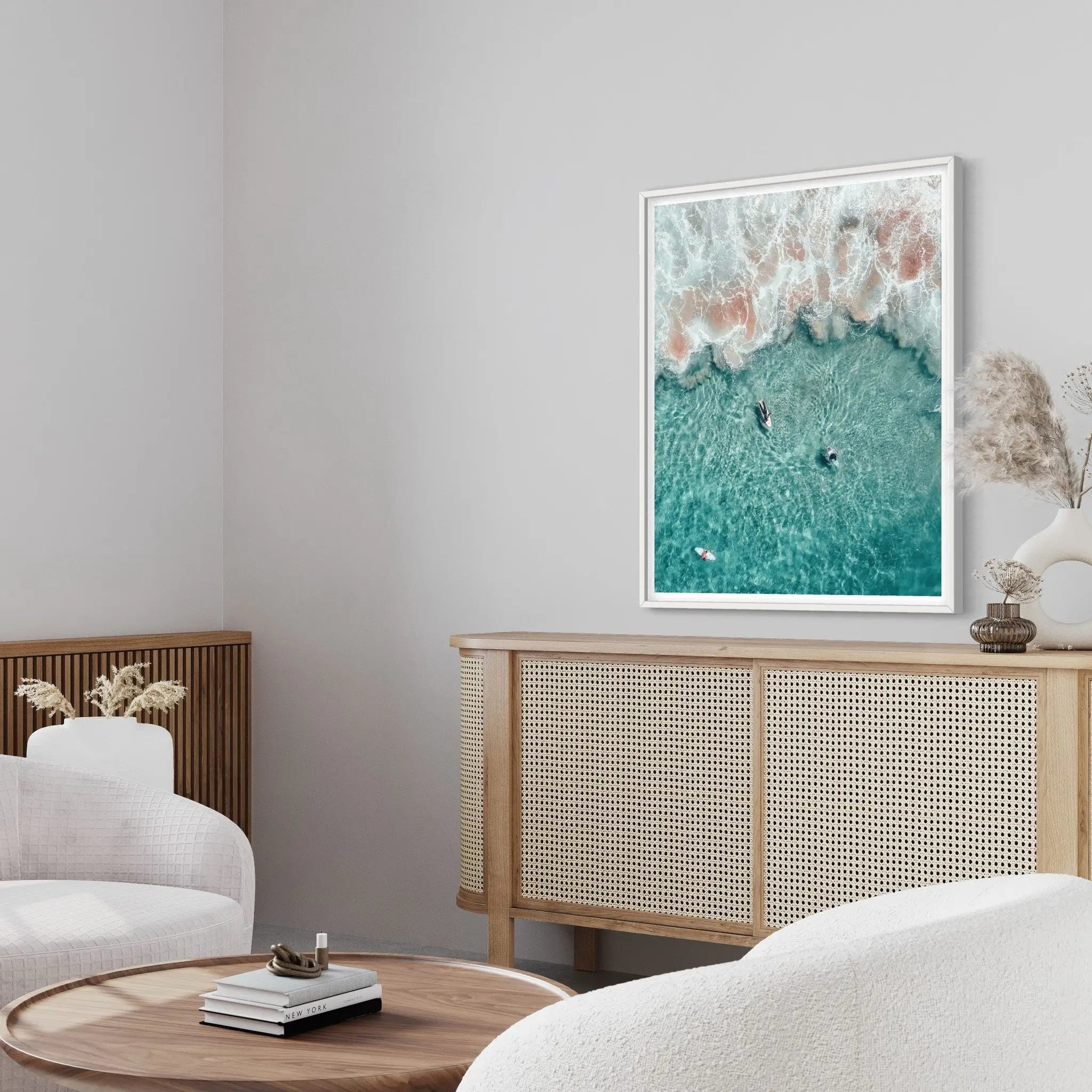 Surf In Tahiti by A. Krowitz styled in a contemporary interior setting