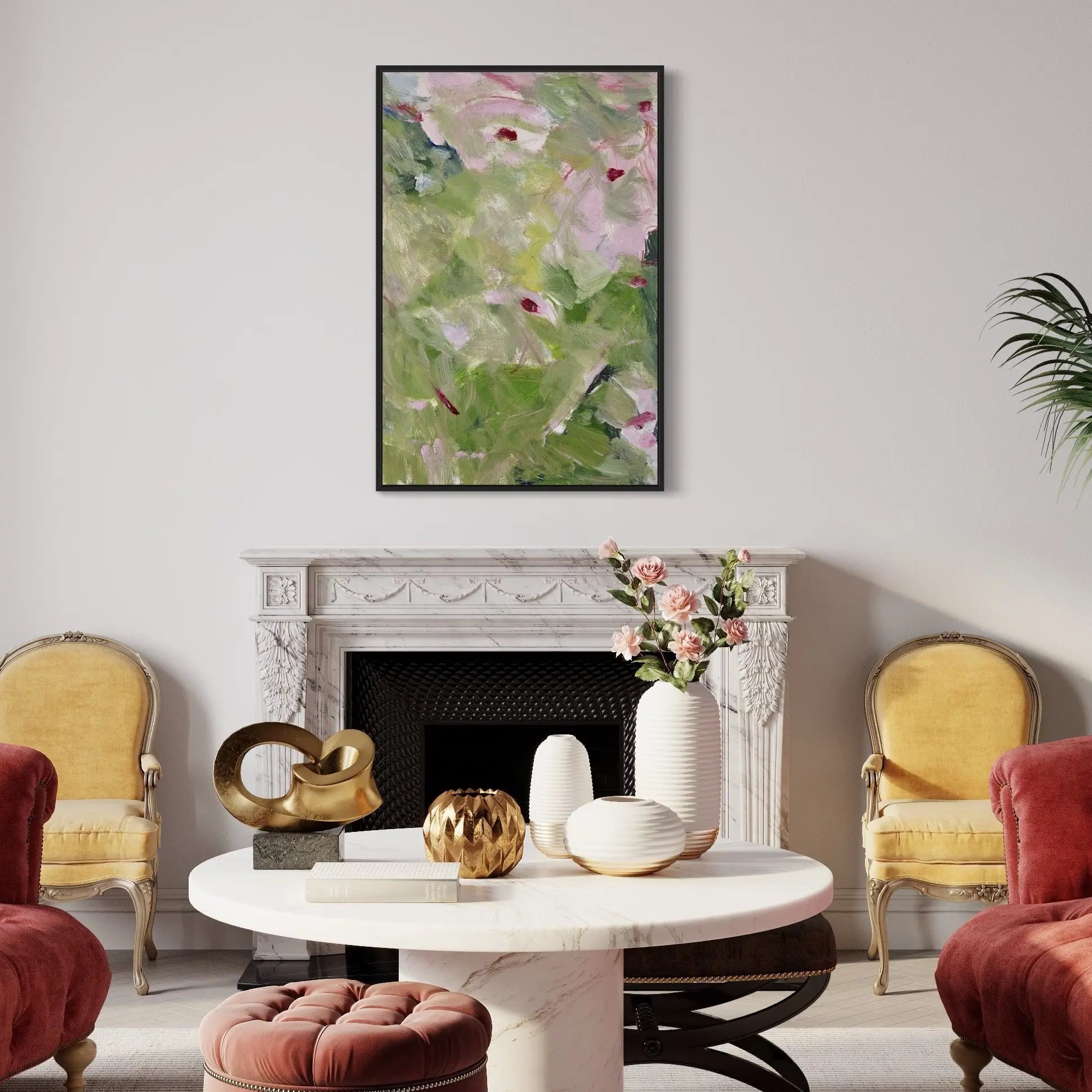 Nature Studies 4 by Evelyn Ogly presented in a curated interior design