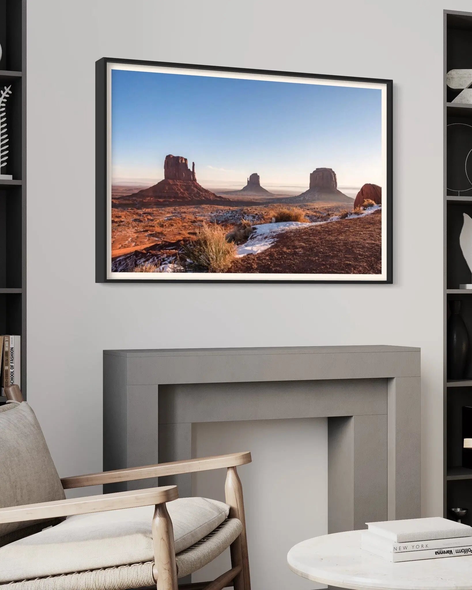 Vivid Canyon Visions by C. Cremer styled in a contemporary interior setting