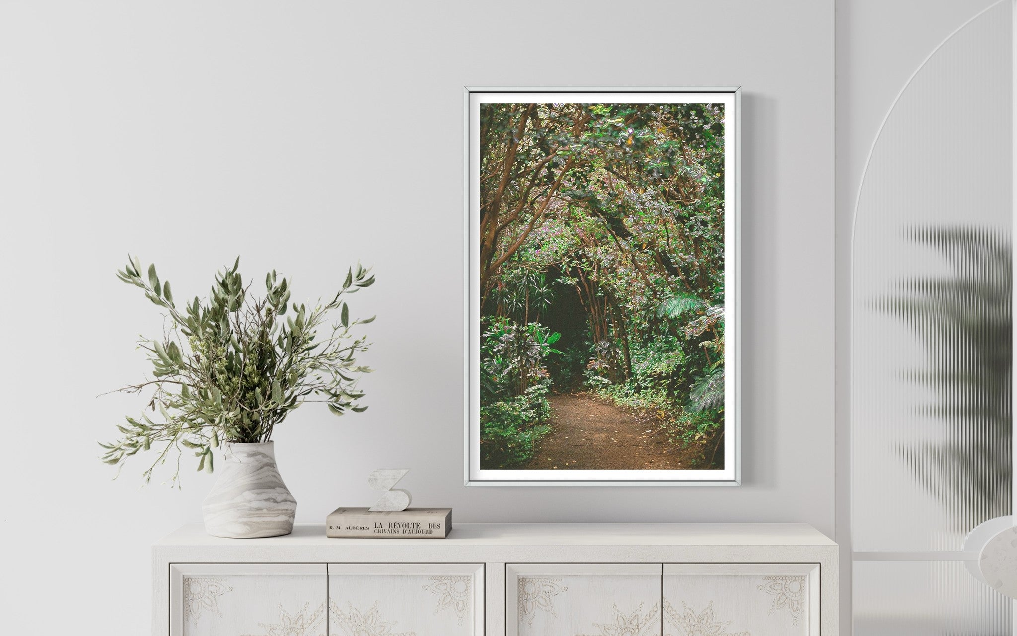 The Magic Park by Francesco Alessandrini displayed in a modern living room interior
