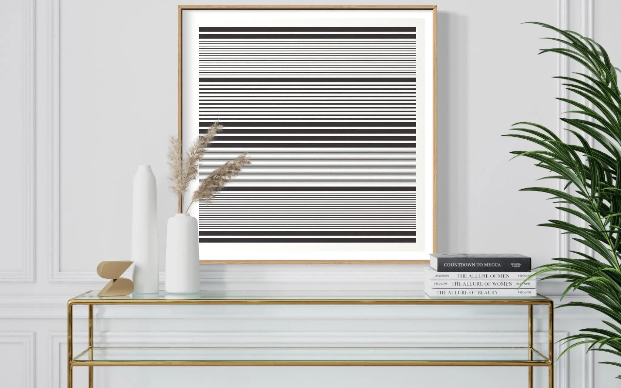 Ying Yang by Alejandro Franseschini displayed in a modern living room interior