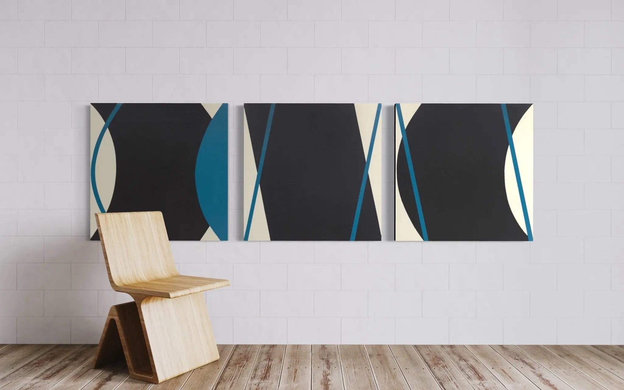 Positive and Negative by Rodrigo Martin styled in a contemporary interior setting