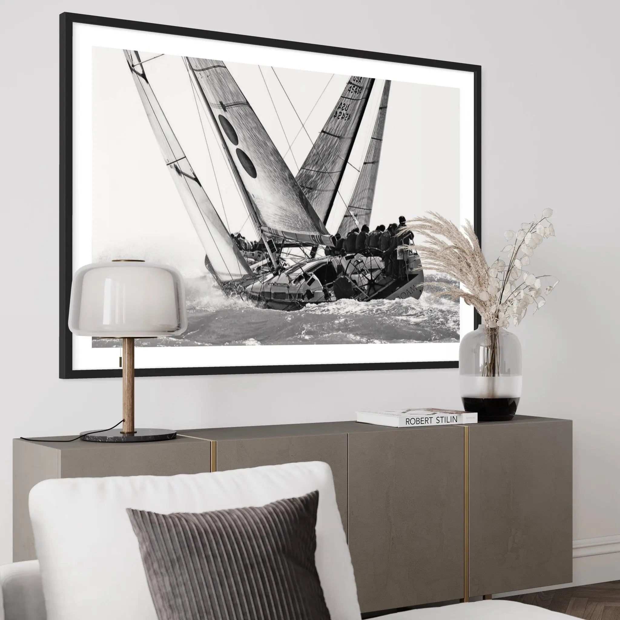 Crossing by Kevin Dailey styled in a contemporary interior setting