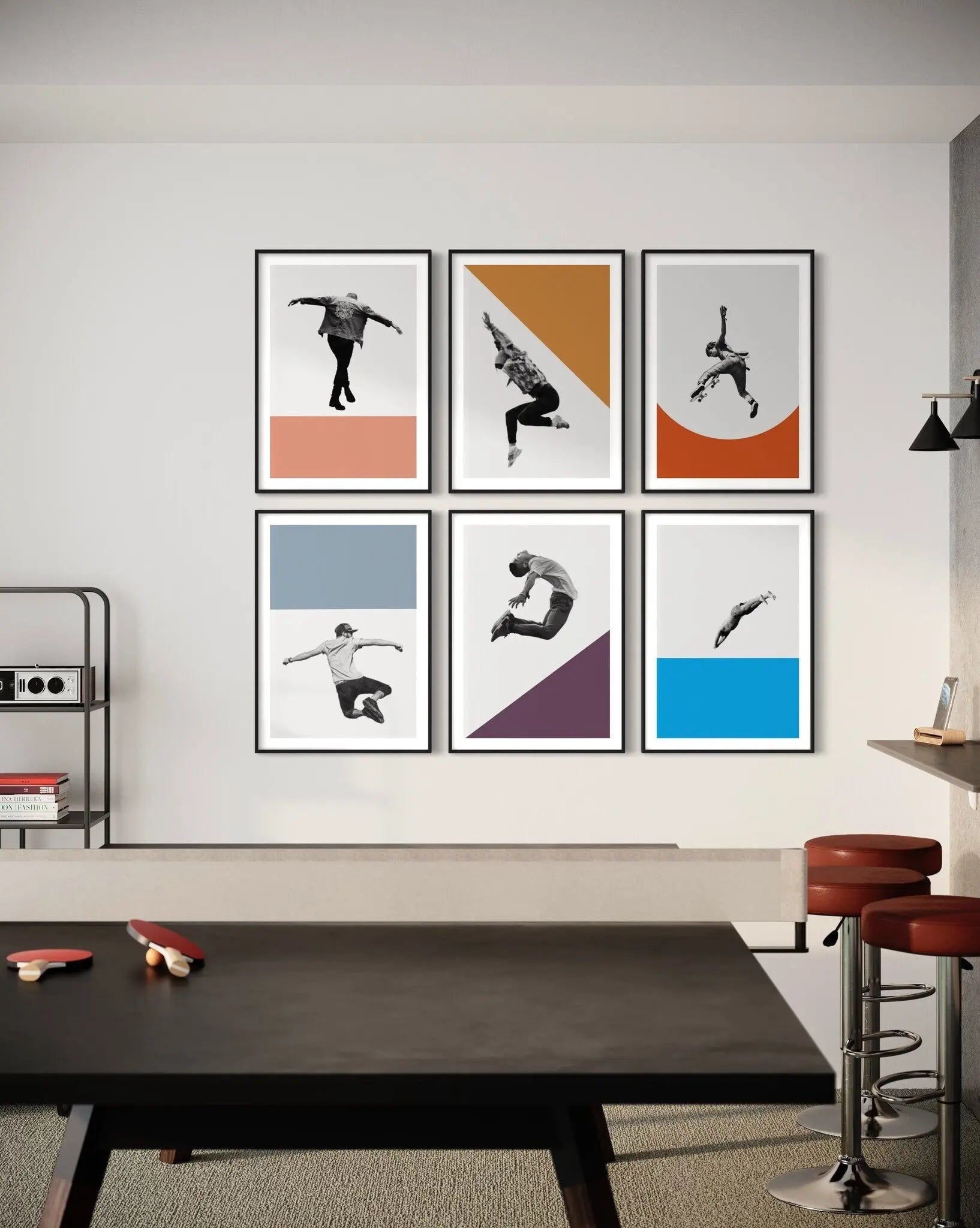 Youth in the Cities 5 by Alejandro Franseschini featured in an elegant interior space