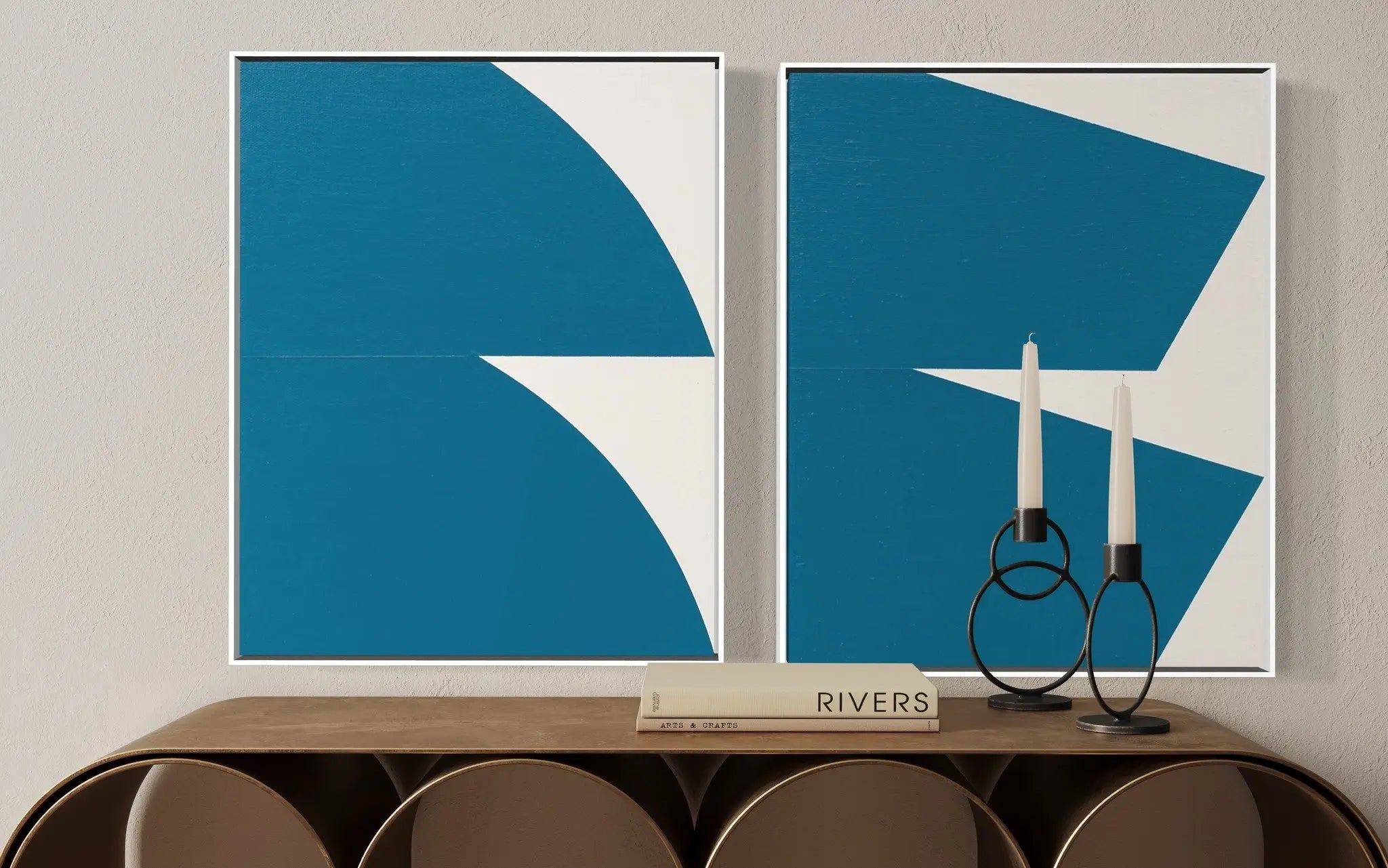 33 by Rodrigo Martin displayed in a modern living room interior