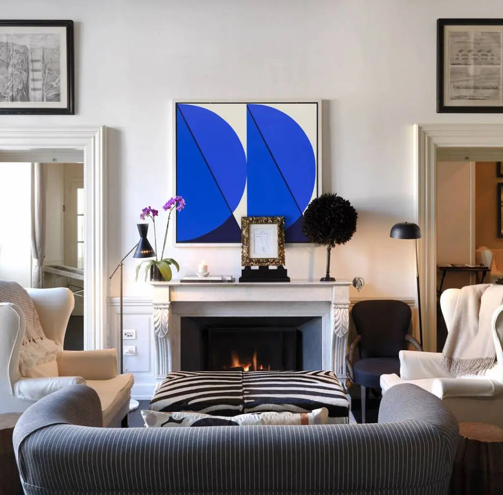 Available framing sizes and dimensions for Cuadratura #03, The Picturalist