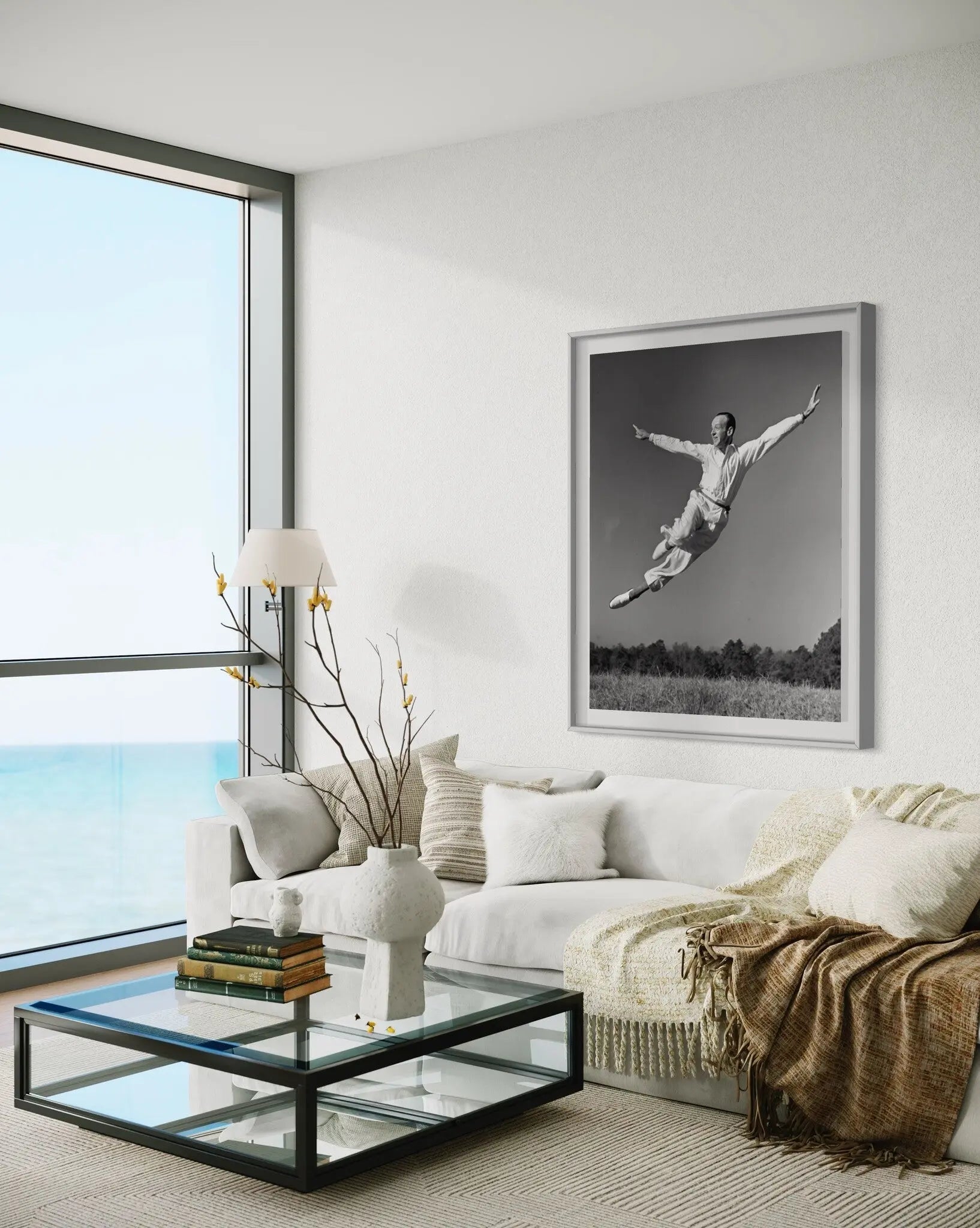 Skyward Dance by George Karger featured in an elegant interior space