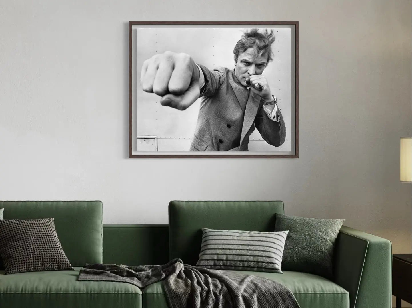 Getty Images certificate of authenticity for Michael Caine Throwing A Punch by Stephan C. Archetti