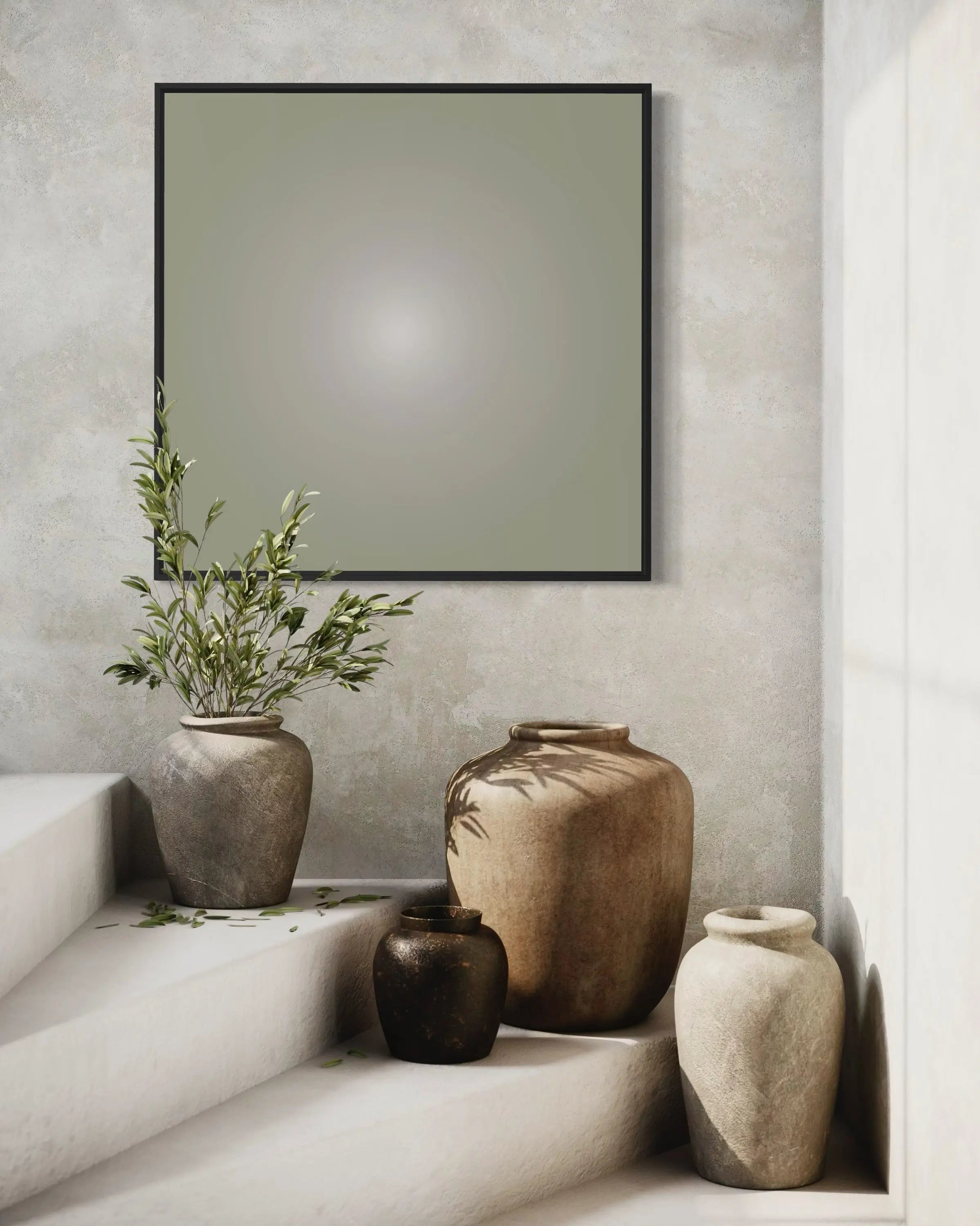 Sage Green Halo by Alejandro Franseschini showcased in a designer room setting