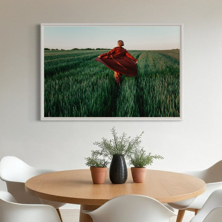 Walking at Sunset by Igor Ustynskyy used as office wall art, adding a serene landscape mood to commercial art prints and corporate art solutions.