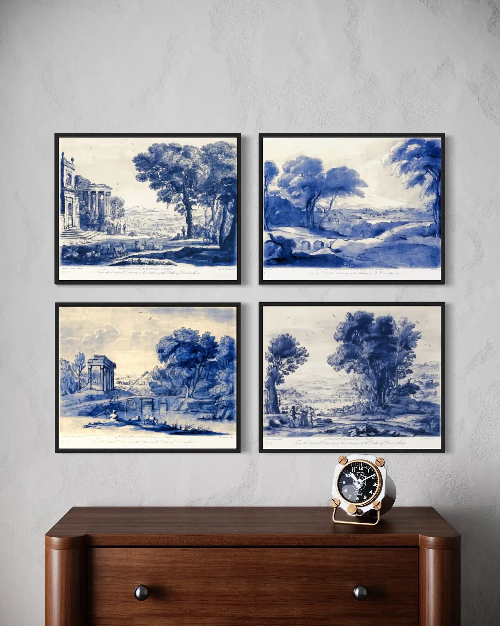 Pastoral 3 from the collection of The Duke of Devonshire styled in a contemporary interior setting