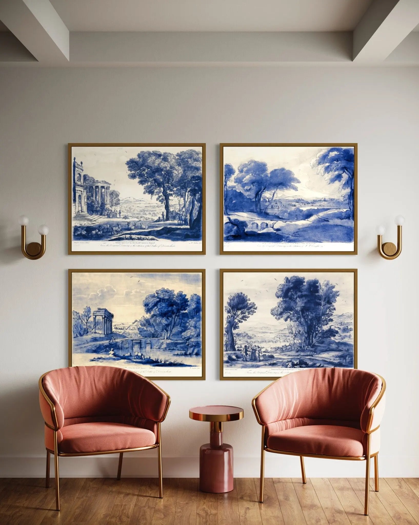 Pastoral 2 from the collection of The Duke of Devonshire showcased in a designer room setting