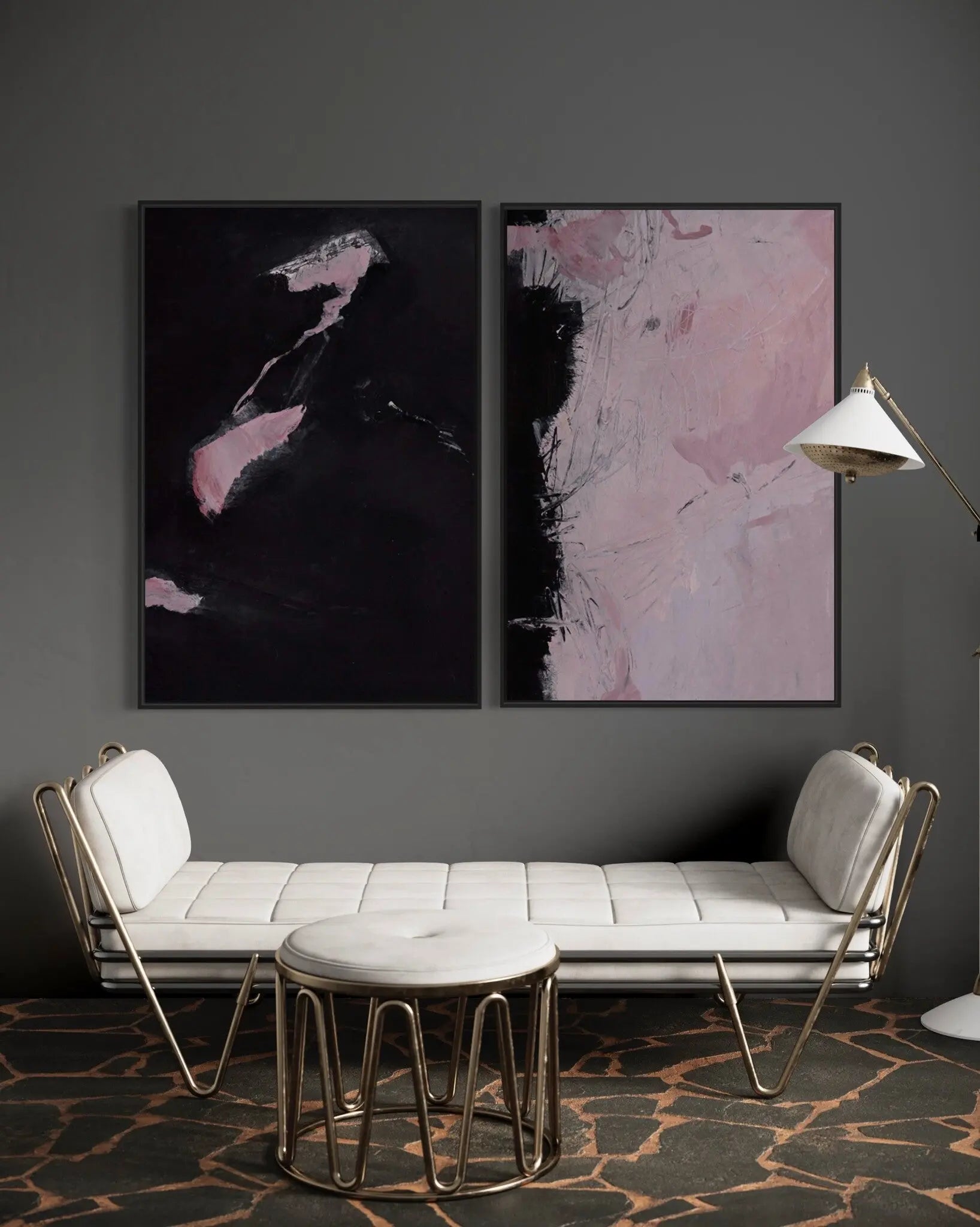 Lost Islands by Evelyn Ogly showcased in a designer room setting