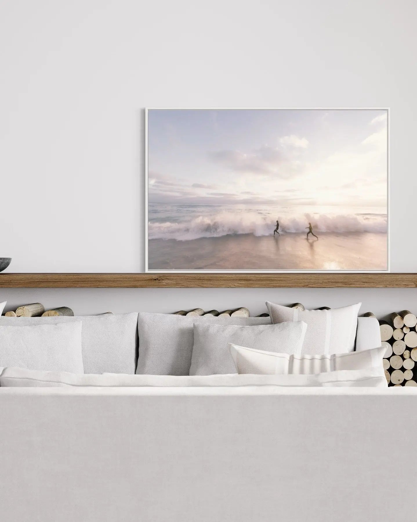 Beach Day Sunset presented in a curated interior design