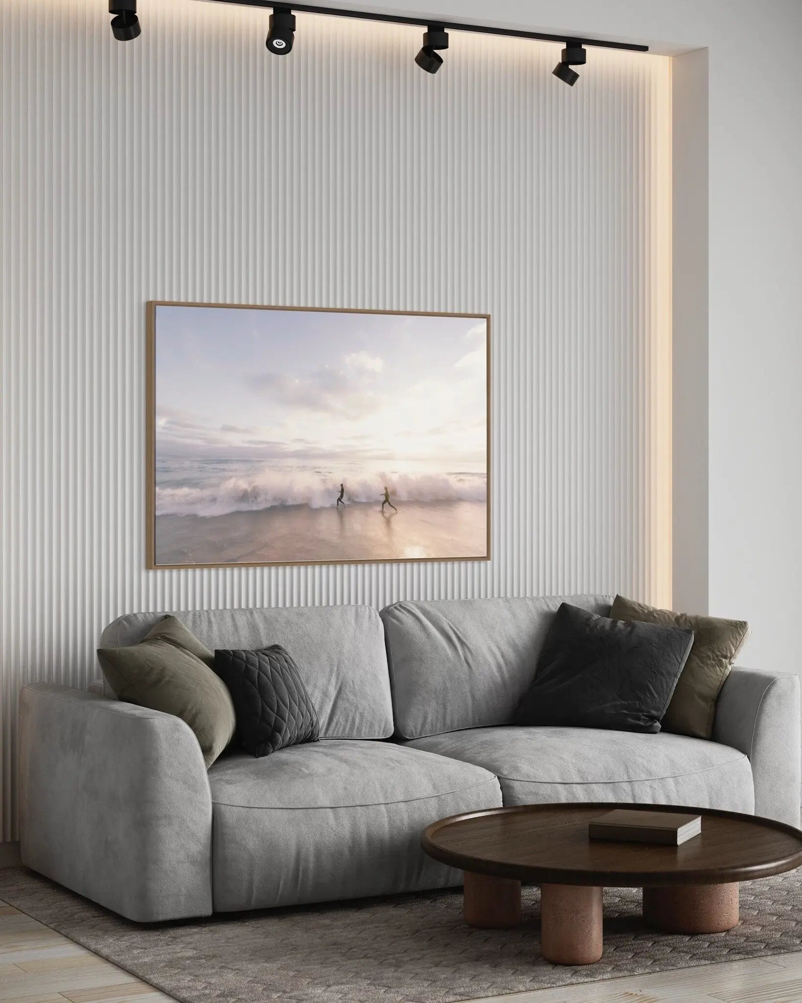 Beach Day Sunset styled in a contemporary interior setting
