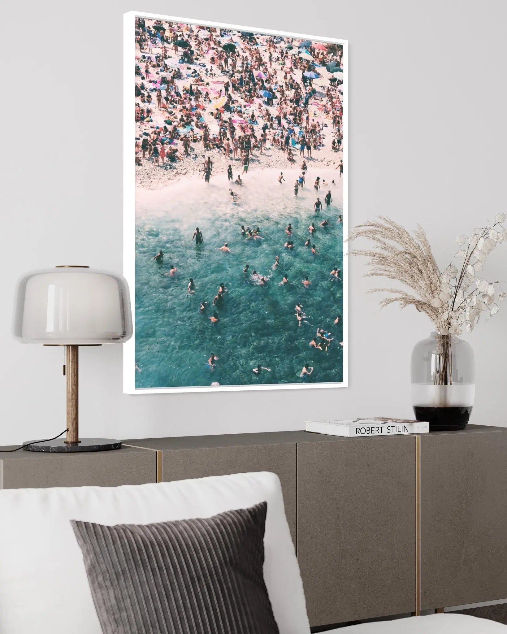Nouvelle Vague by Dominic Daniele displayed in a modern living room interior