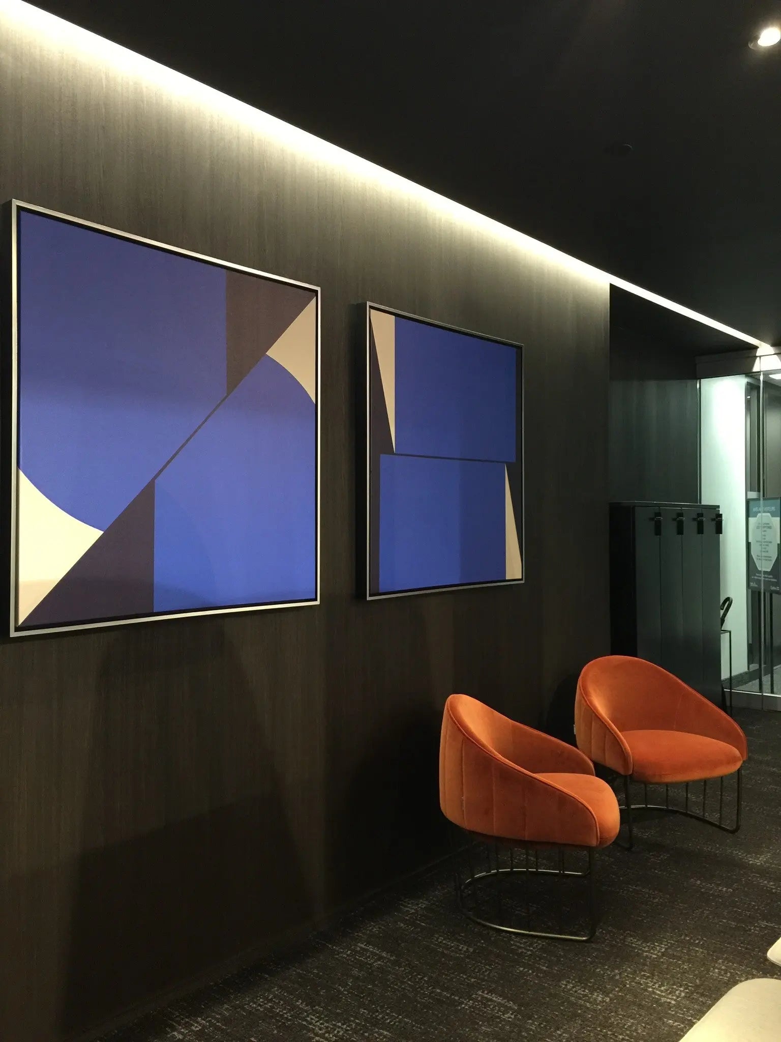 Cuadratura #04 by Rodrigo Martin shown in a minimalist home decor setting