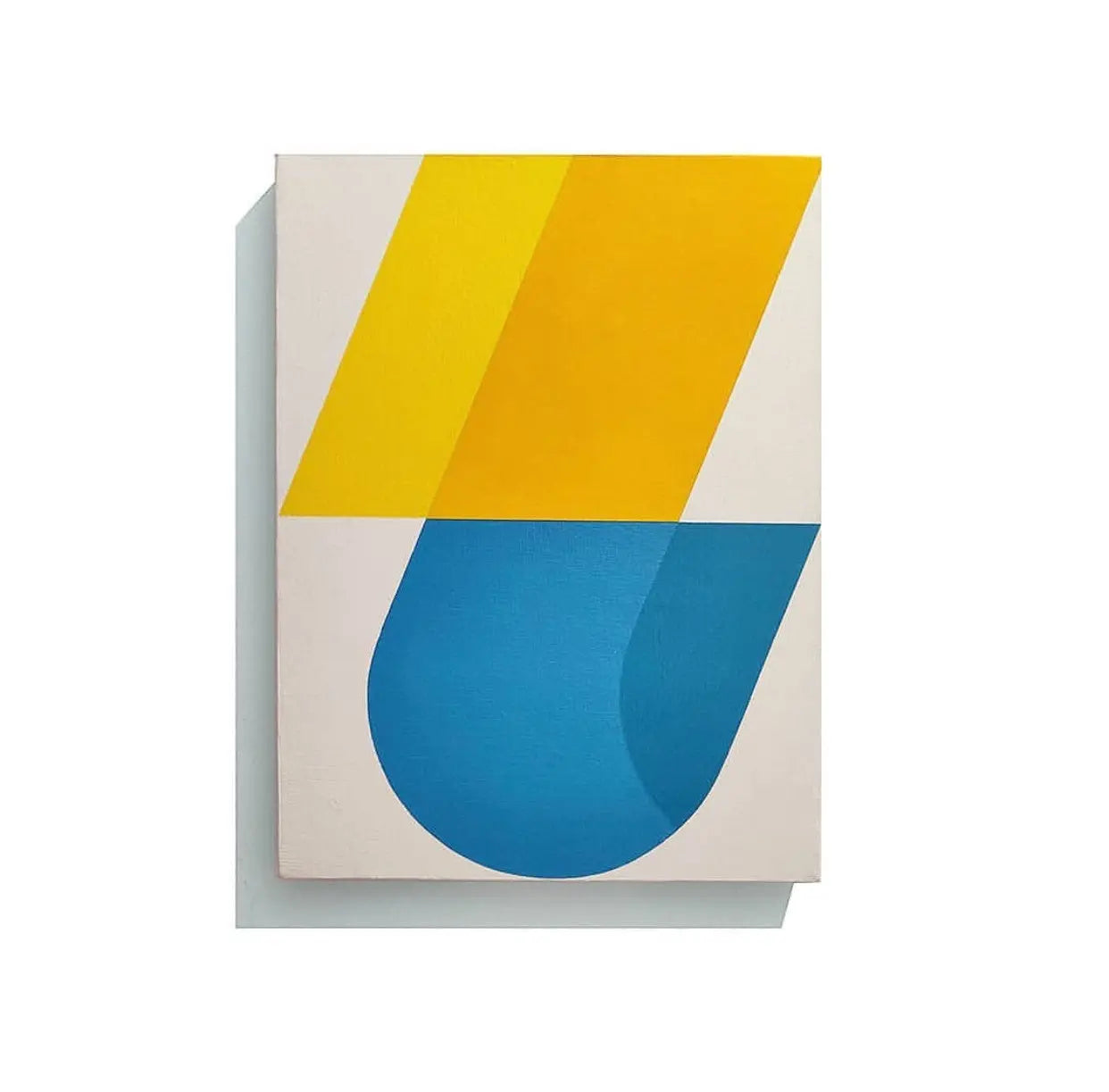 Broken Curve by Rodrigo Martin displayed in a modern living room interior