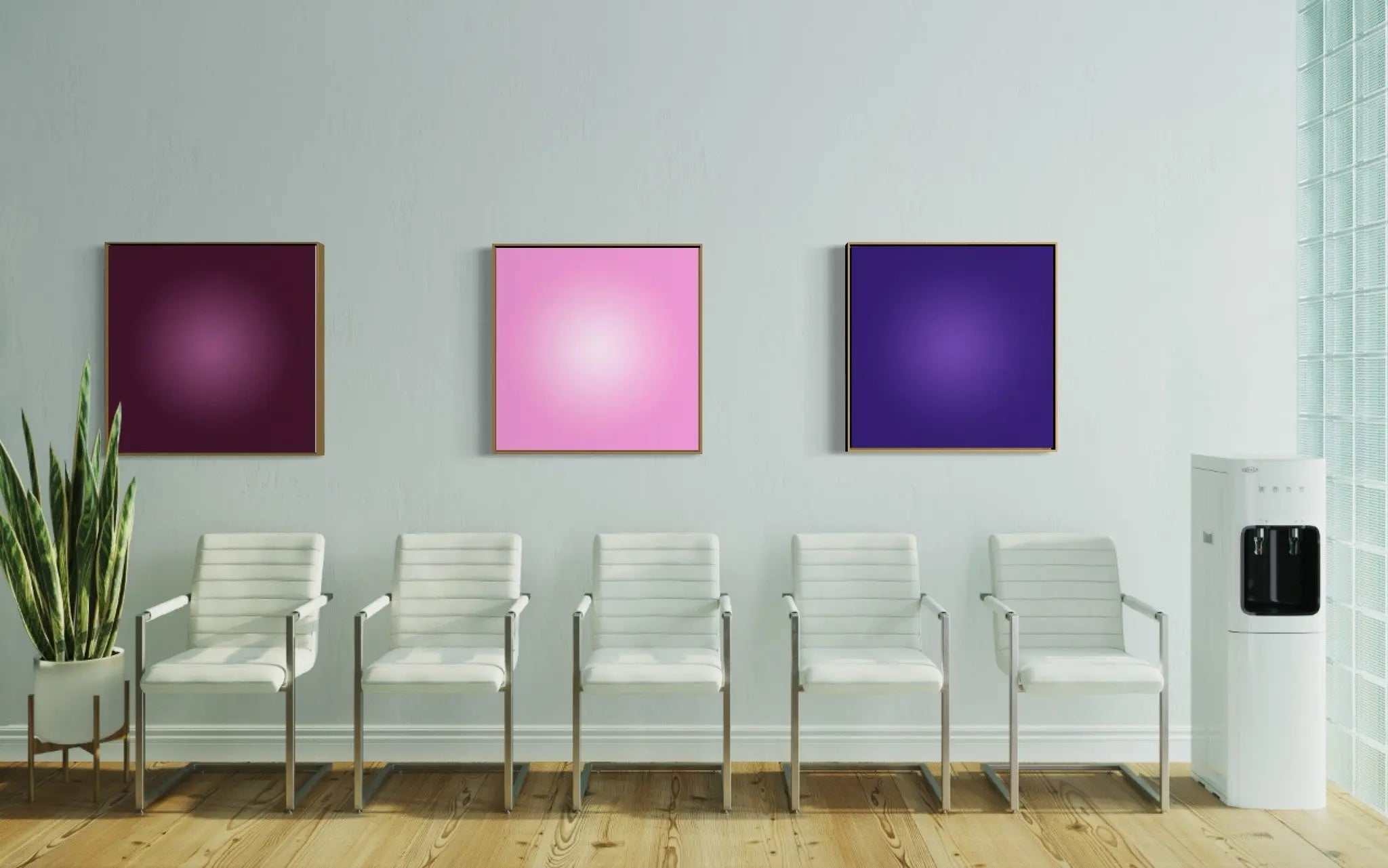 Morganite Halo by Alejandro Franseschini showcased in a designer room setting
