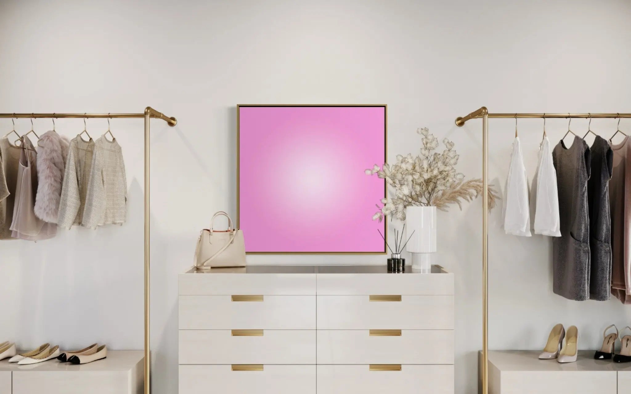Morganite Halo by Alejandro Franseschini styled in a contemporary interior setting