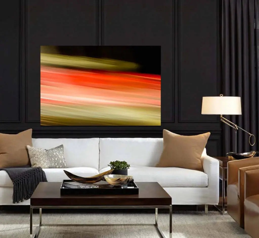 Berlin Citylights by Wassily Kazimirski displayed in a modern living room interior
