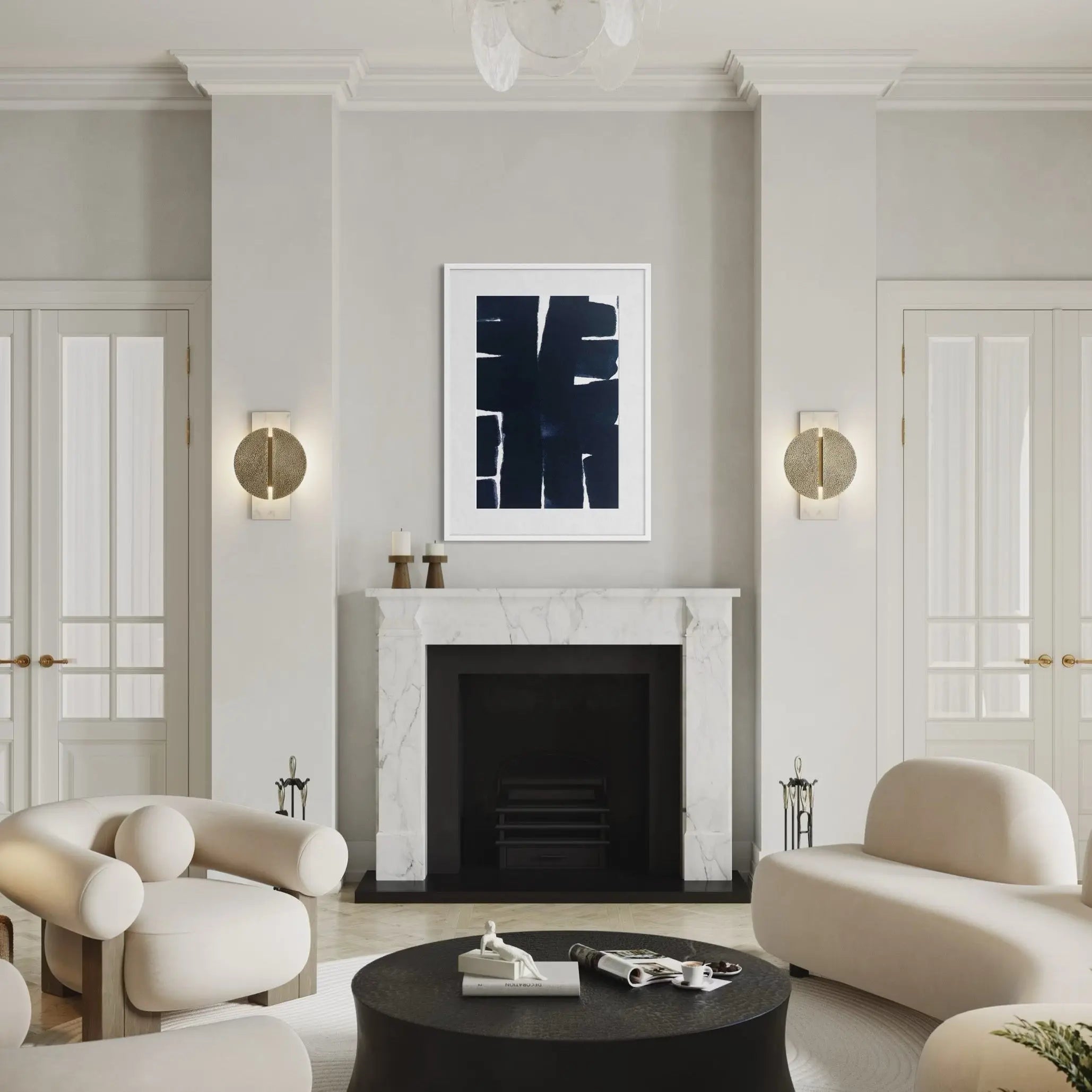 Inner Continuum by Marie Adeline displayed in a modern living room interior