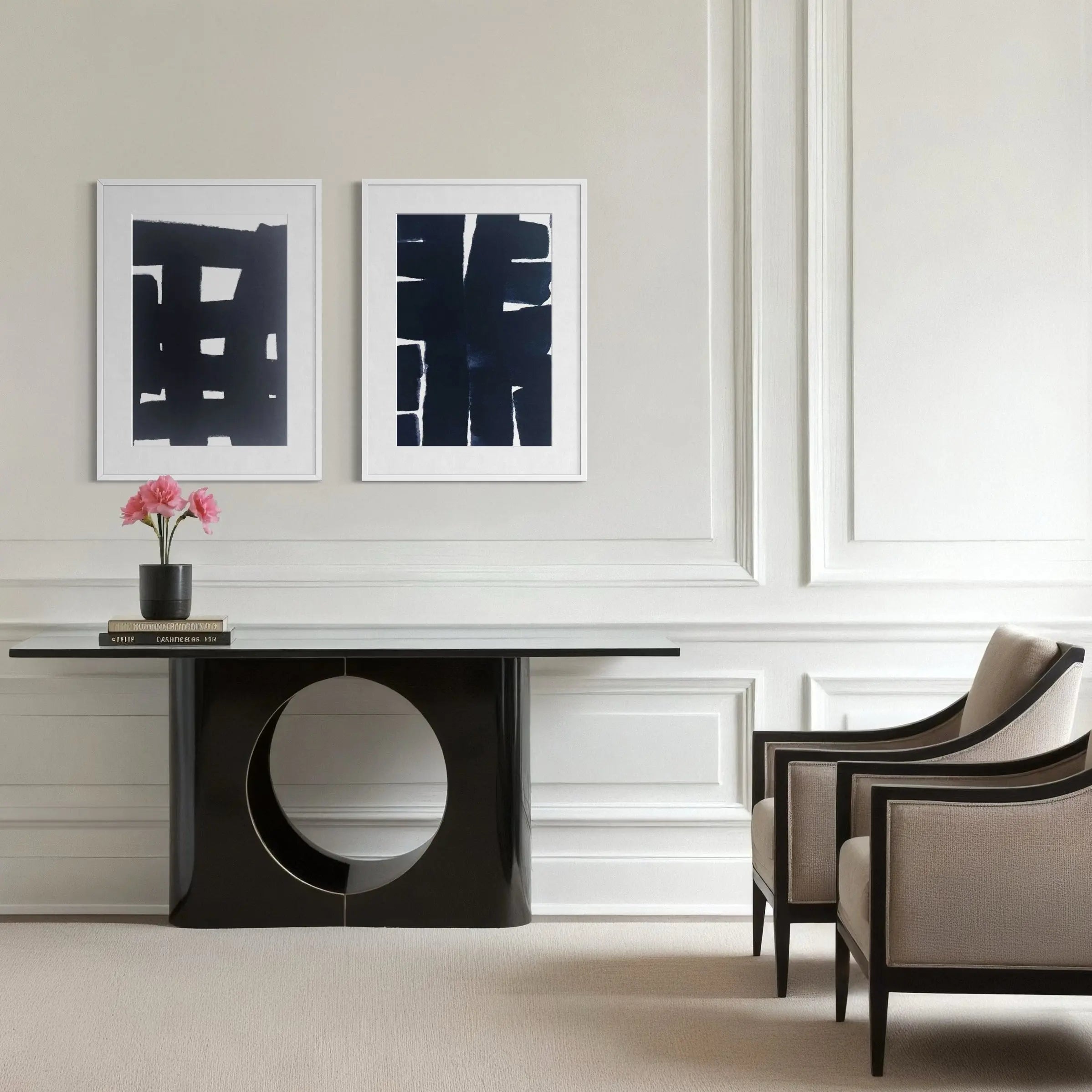Inner Continuum by Marie Adeline presented in a curated interior design