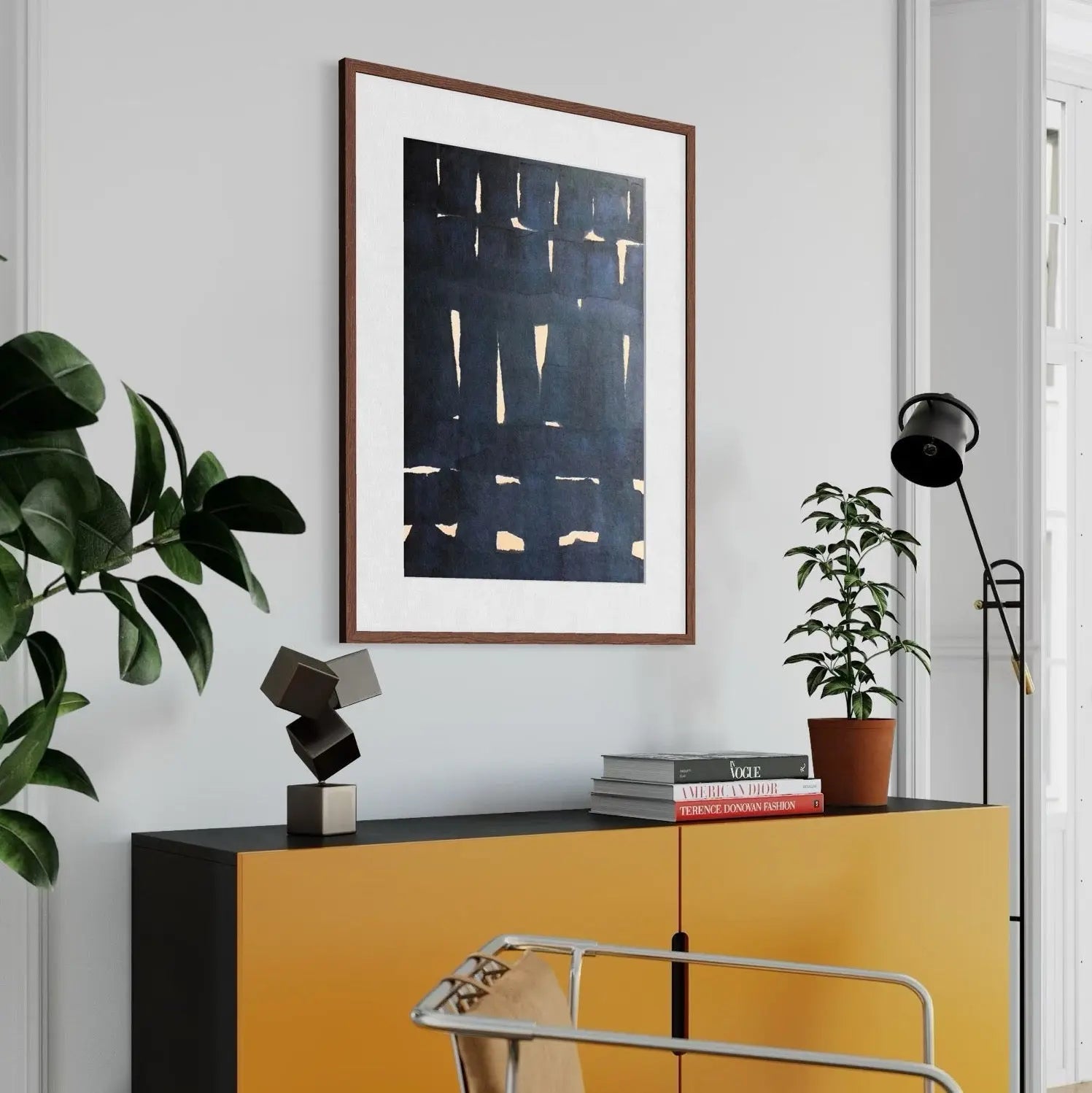 Perceptual Shift by Marie Adeline displayed in a modern living room interior