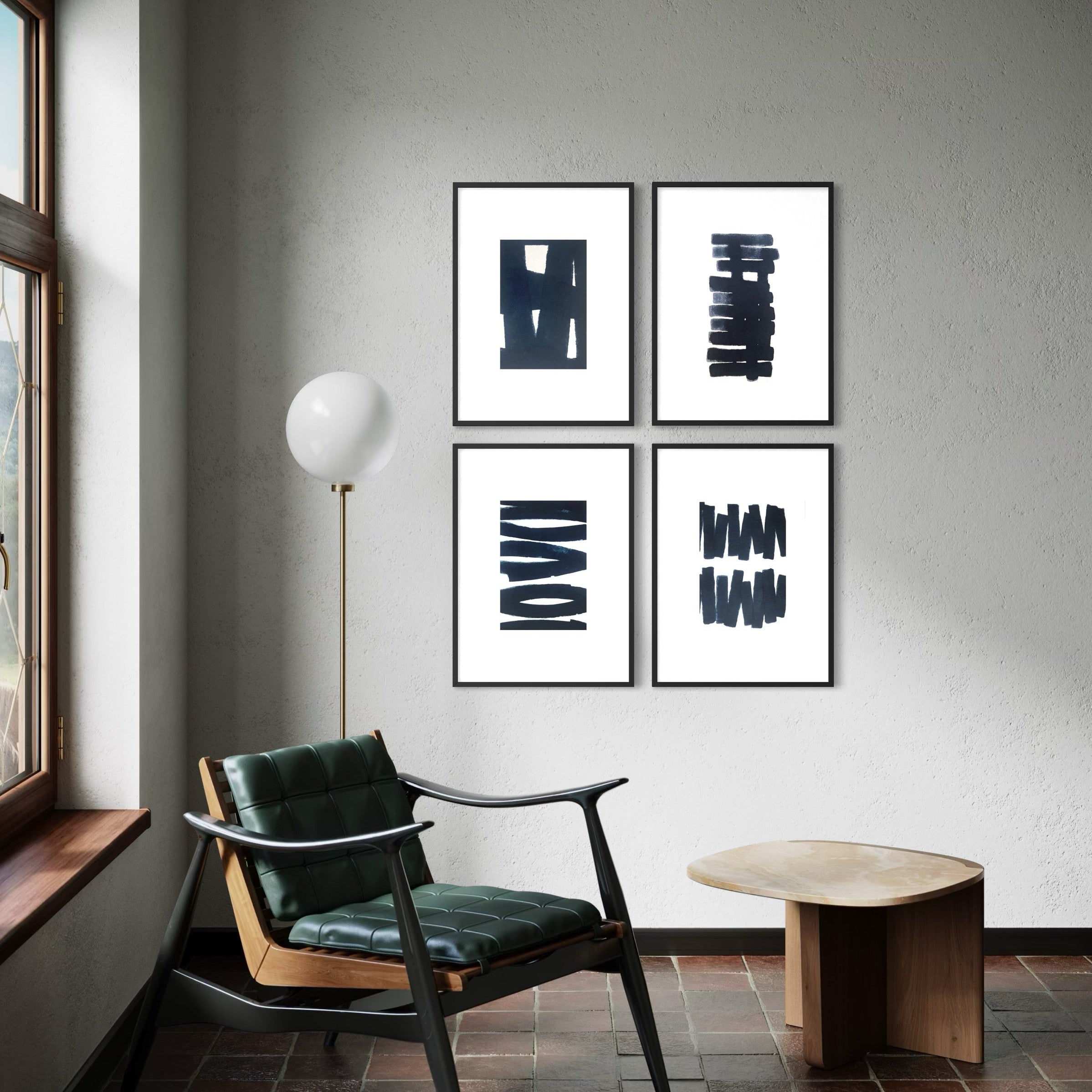 The Space Between by Marie Adeline styled as office wall art, adding calm structure and sophistication to corporate art solutions and commercial art prints.