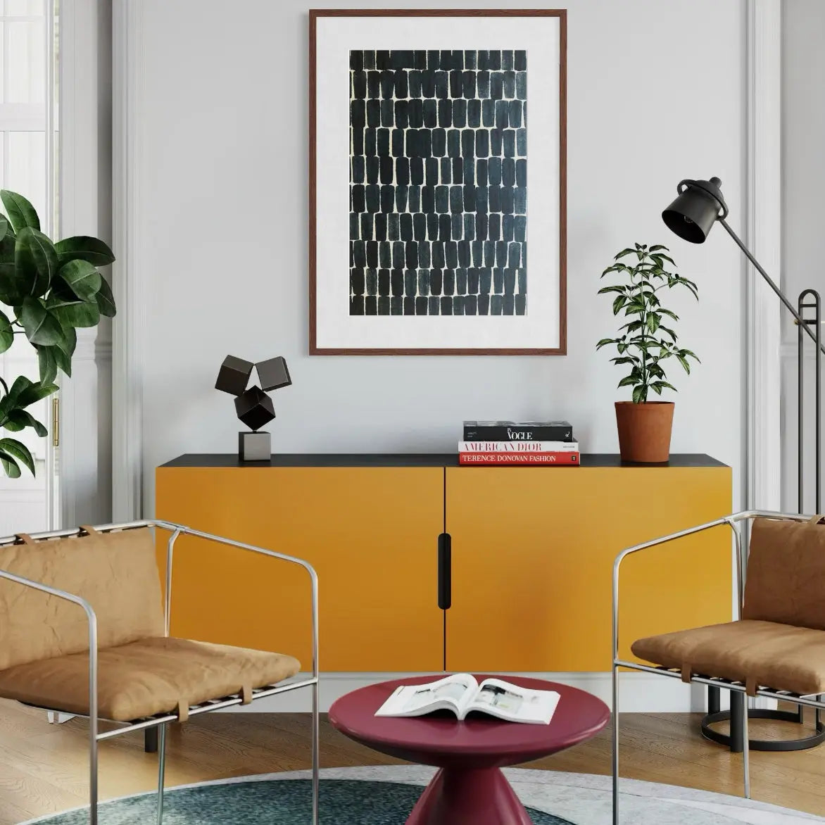 Thought Sequence by Marie Adeline shown in a minimalist home decor setting