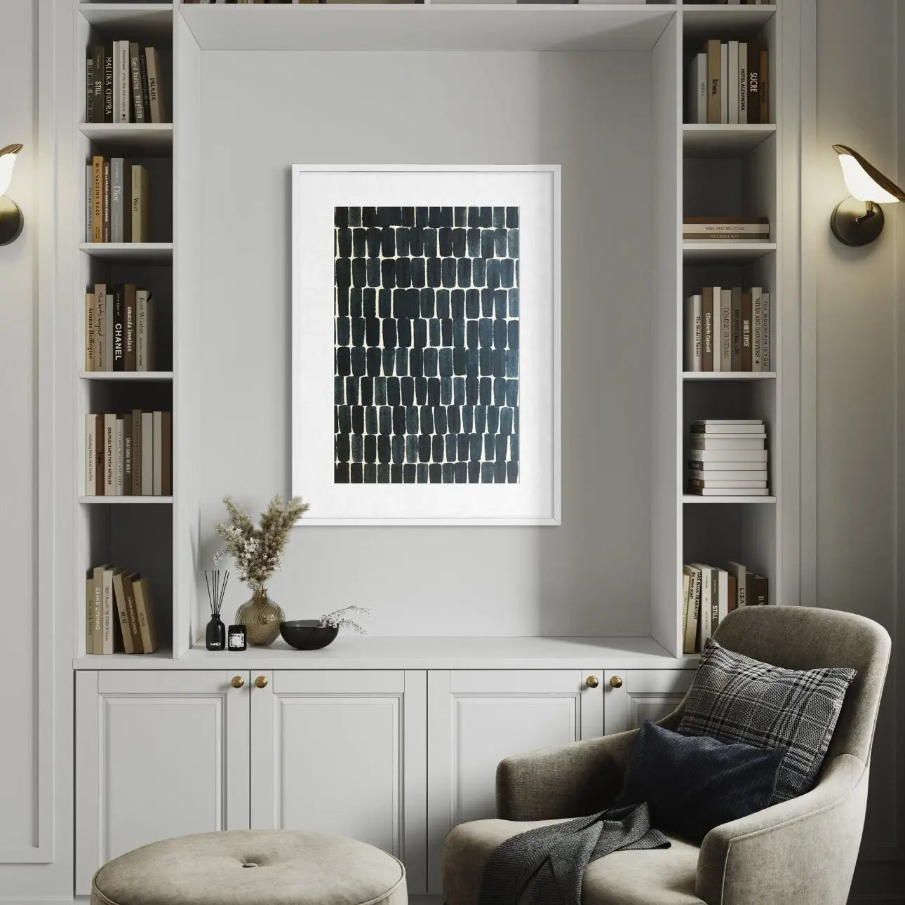 Thought Sequence by Marie Adeline presented in a curated interior design