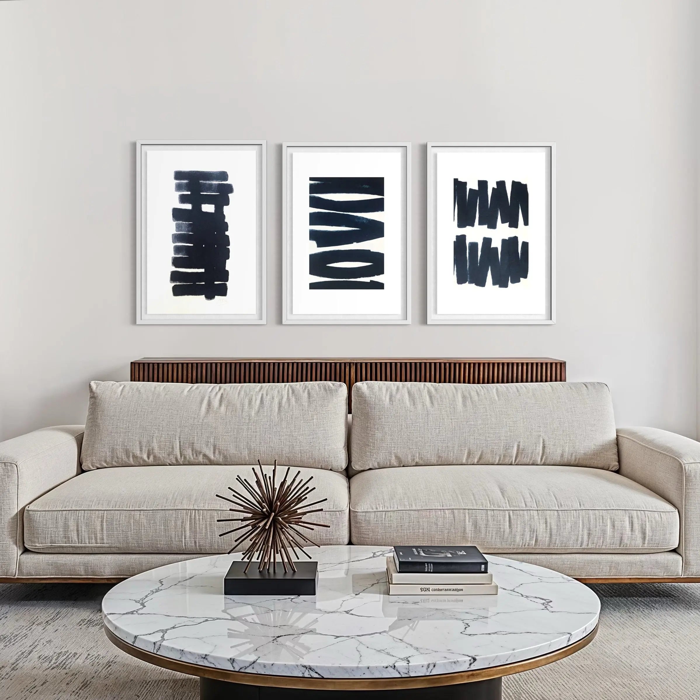 Vertical Balance by Marie Adeline shown in a minimalist home decor setting