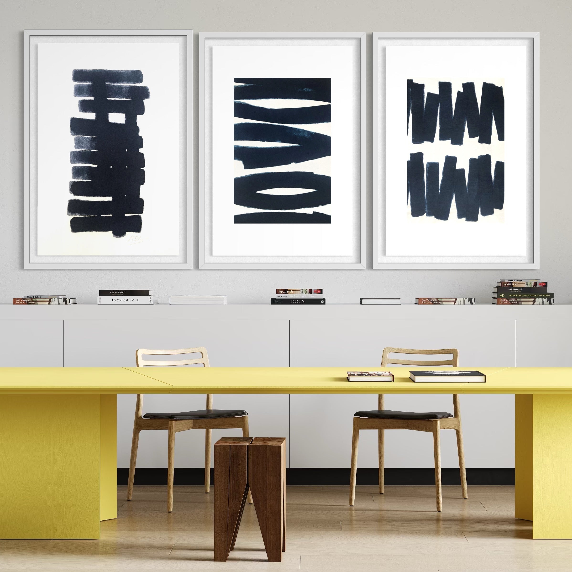 Vertical Balance by Marie Adeline styled as office wall art, adding clarity and sophistication to corporate art solutions and commercial art prints.