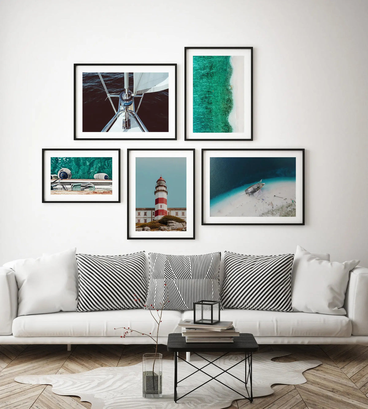 Boat Symmetry by P. Kadysz styled in a contemporary interior setting