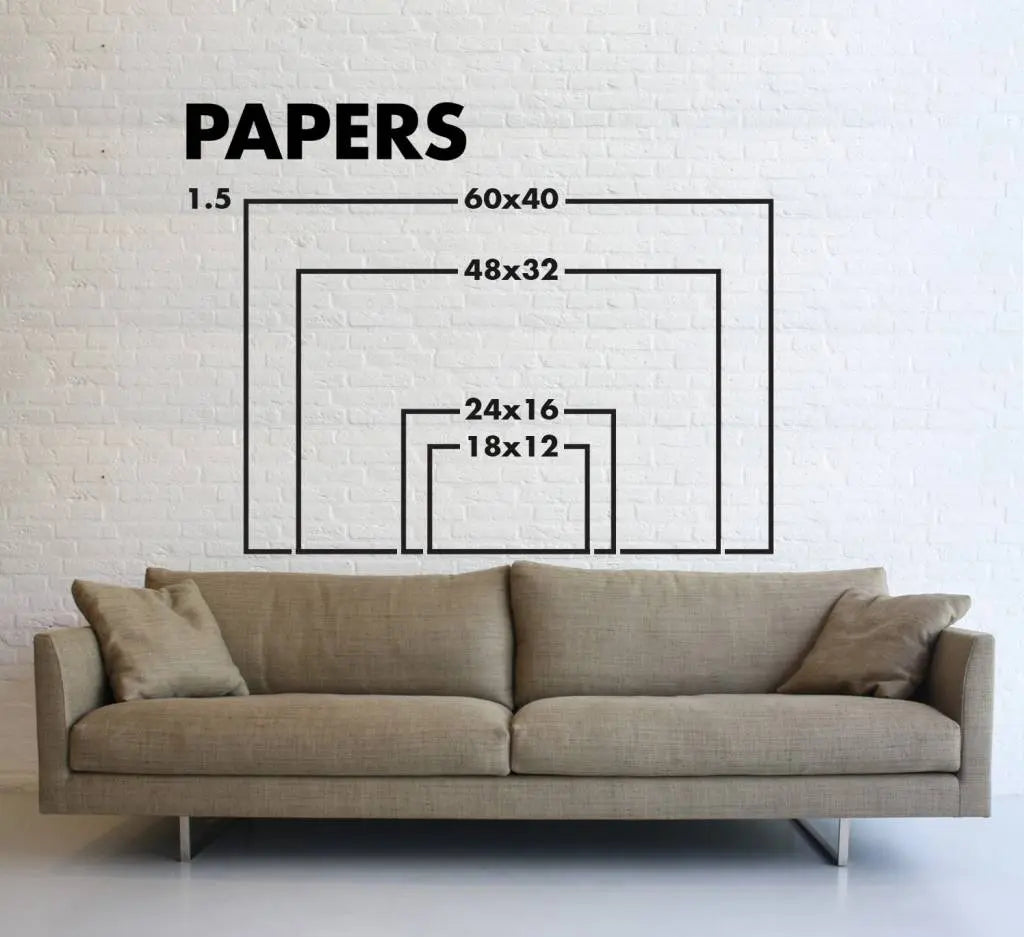 Available framing sizes ratio 1.50 for Down Fast, The Picturalist