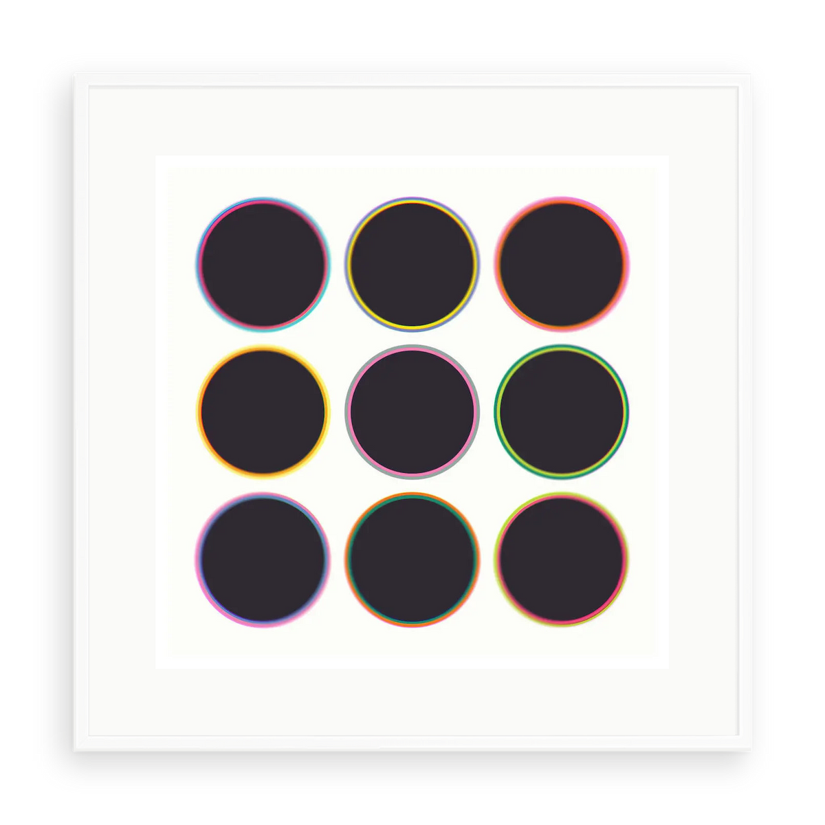 Critical Thinking by Alejandro Franseschini — illustrative matte-white framed preview with a white mat. Proportions vary by size.