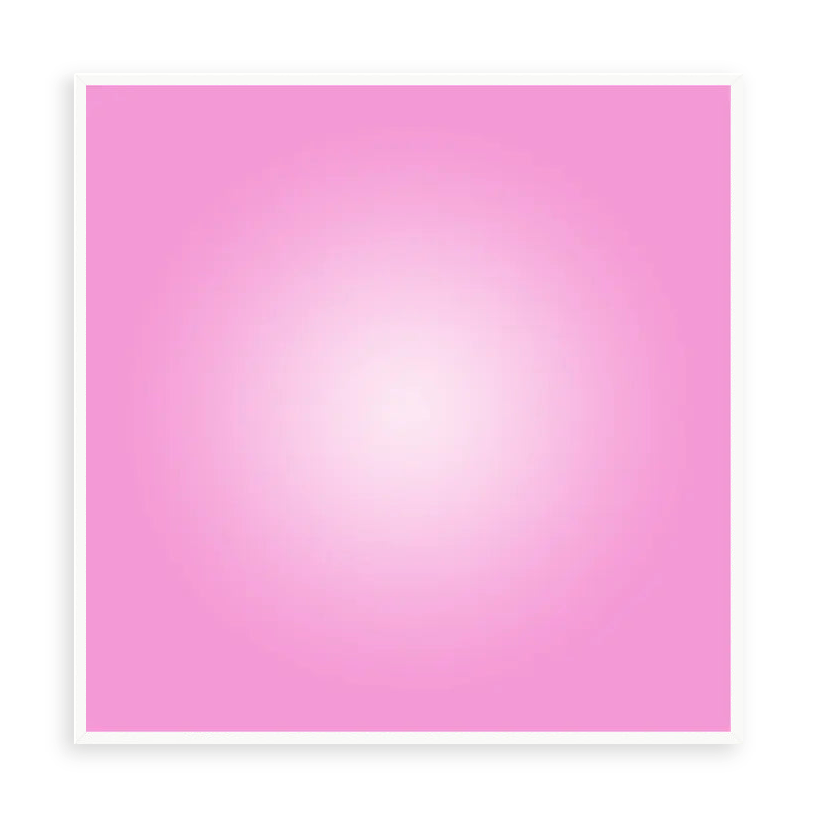 Morganite Halo by Alejandro Franseschini — illustrative narrow matte-white framed metal print, no added mat.