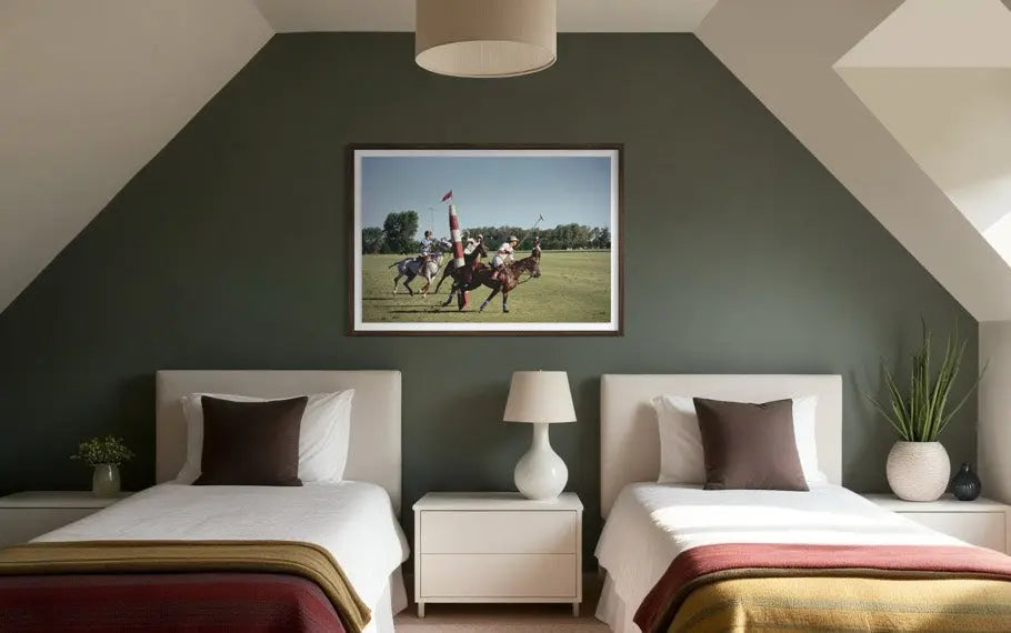 Polo in Buenos Aires by Slim Aarons styled in a contemporary interior setting