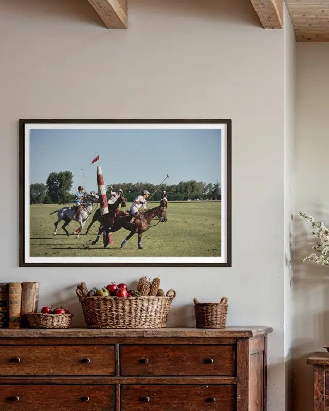 Polo in Buenos Aires by Slim Aarons presented in a curated interior design