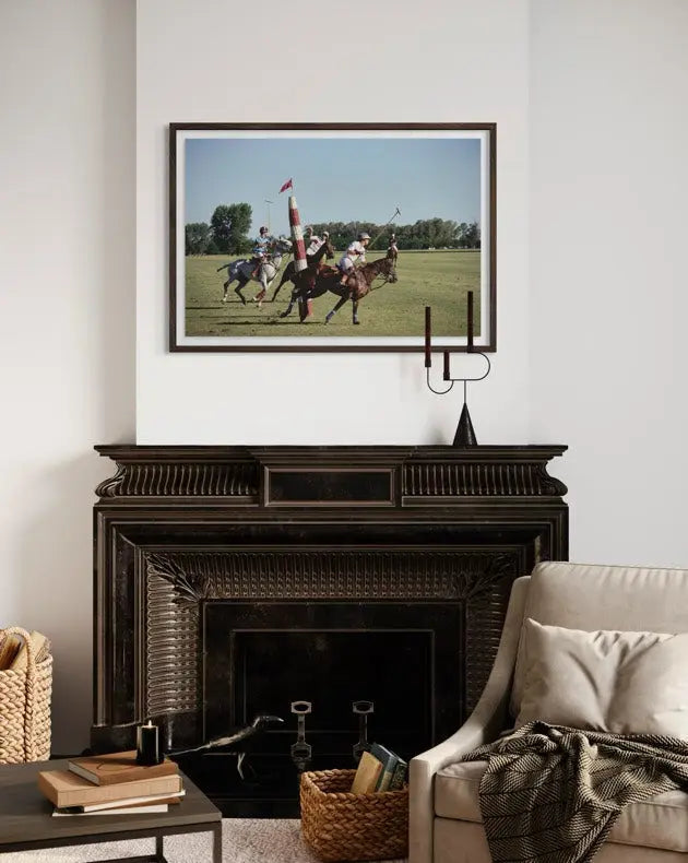 Polo in Buenos Aires by Slim Aarons shown in a minimalist home decor setting