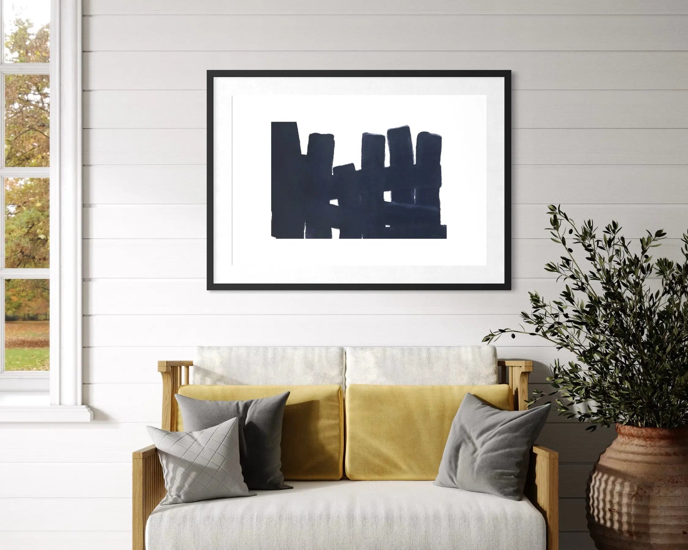 Still Thought by Marie Adeline displayed in a modern living room interior