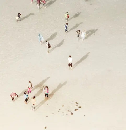 Detail close-up of Salty Sand by Francesco Alessandrini, metal print